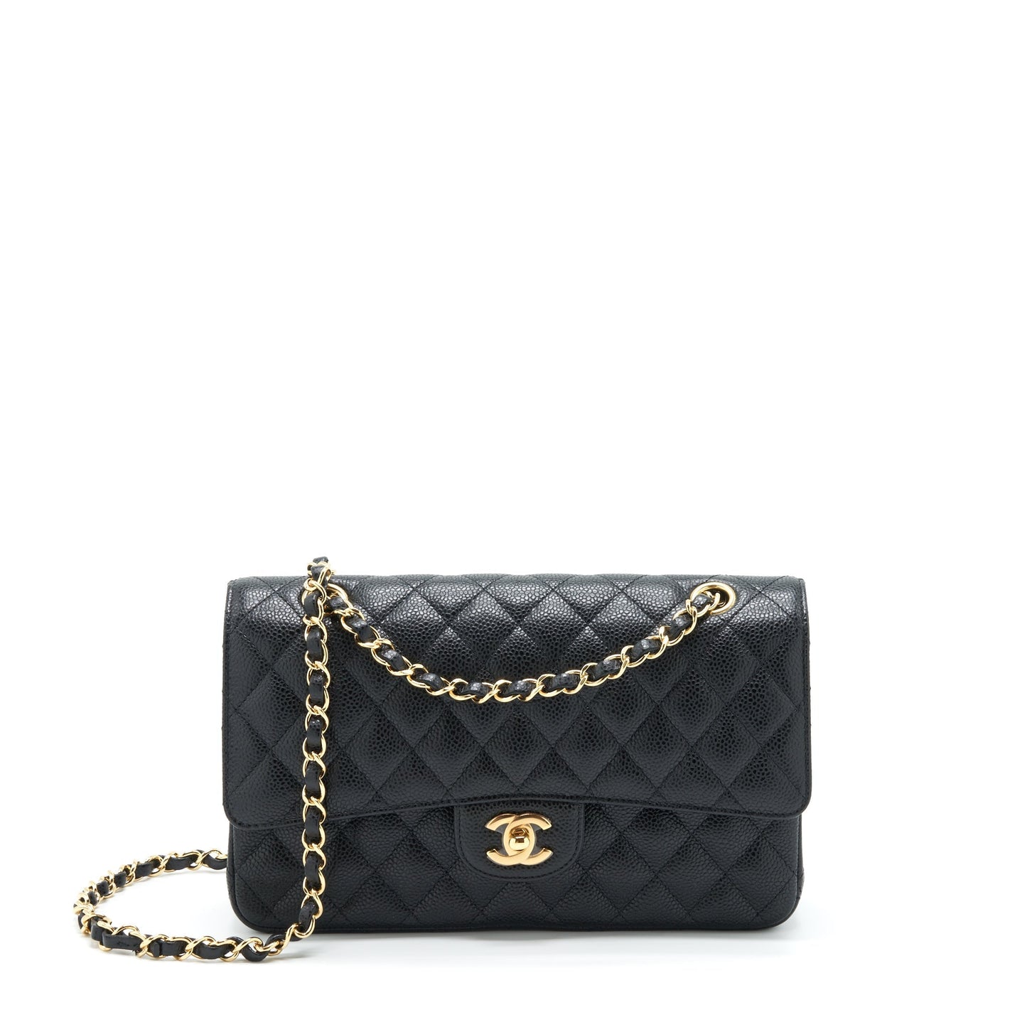 Chanel Classic Flap Caviar GHW Black Shoulder Bag Ghw 1