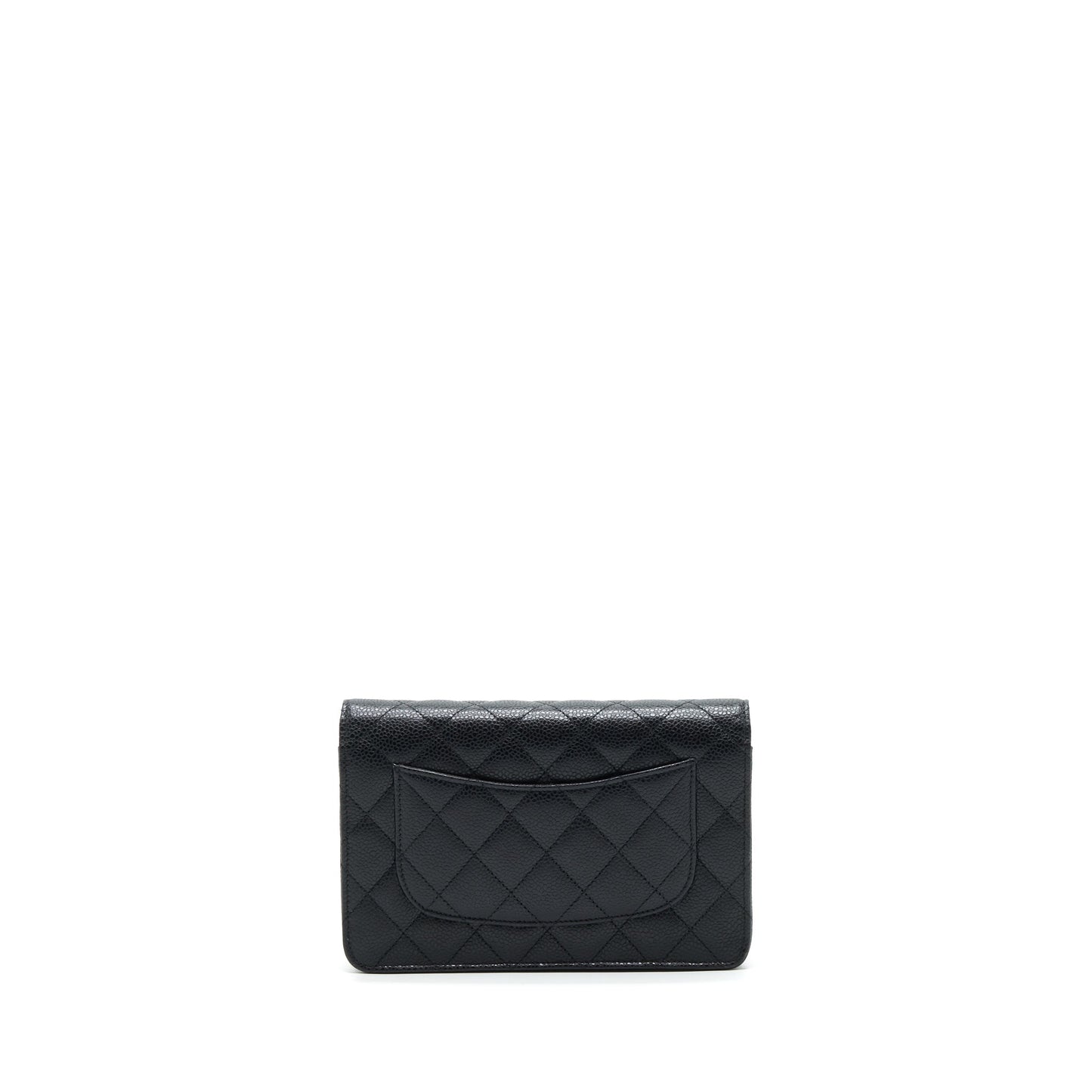 Chanel Classic On Caviar GHW Black Wallet Case Ghw 2