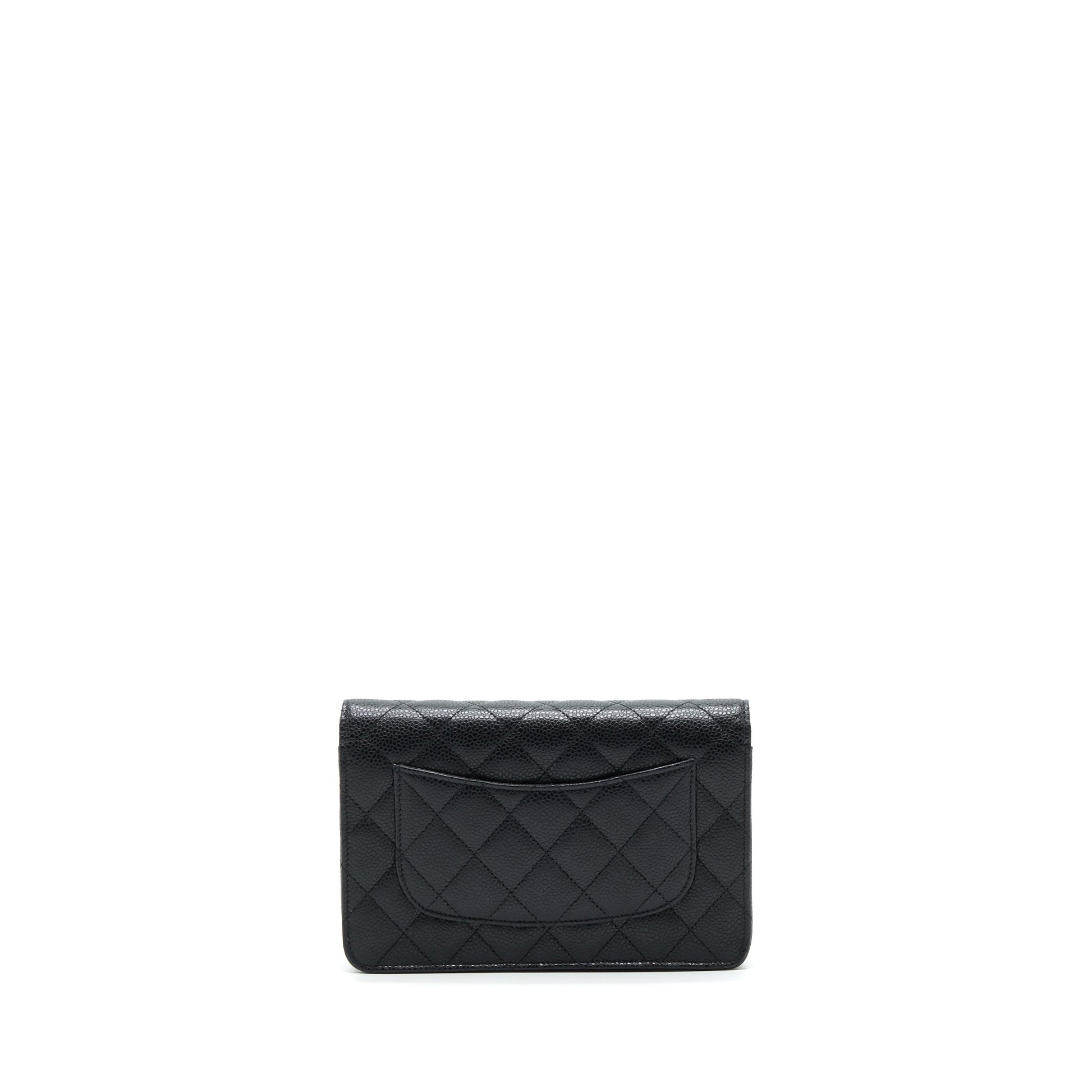 Chanel Classic On Caviar GHW Black Wallet Case Ghw 2