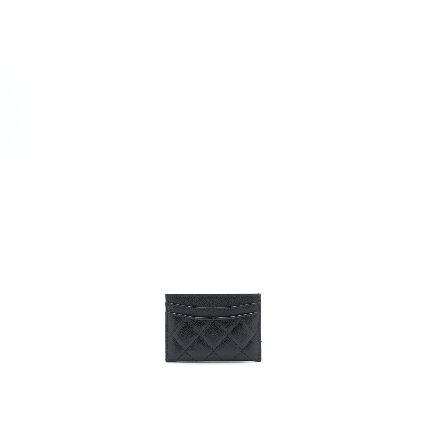 Chanel Classic Card Holder Caviar GHW Black Wallet Case