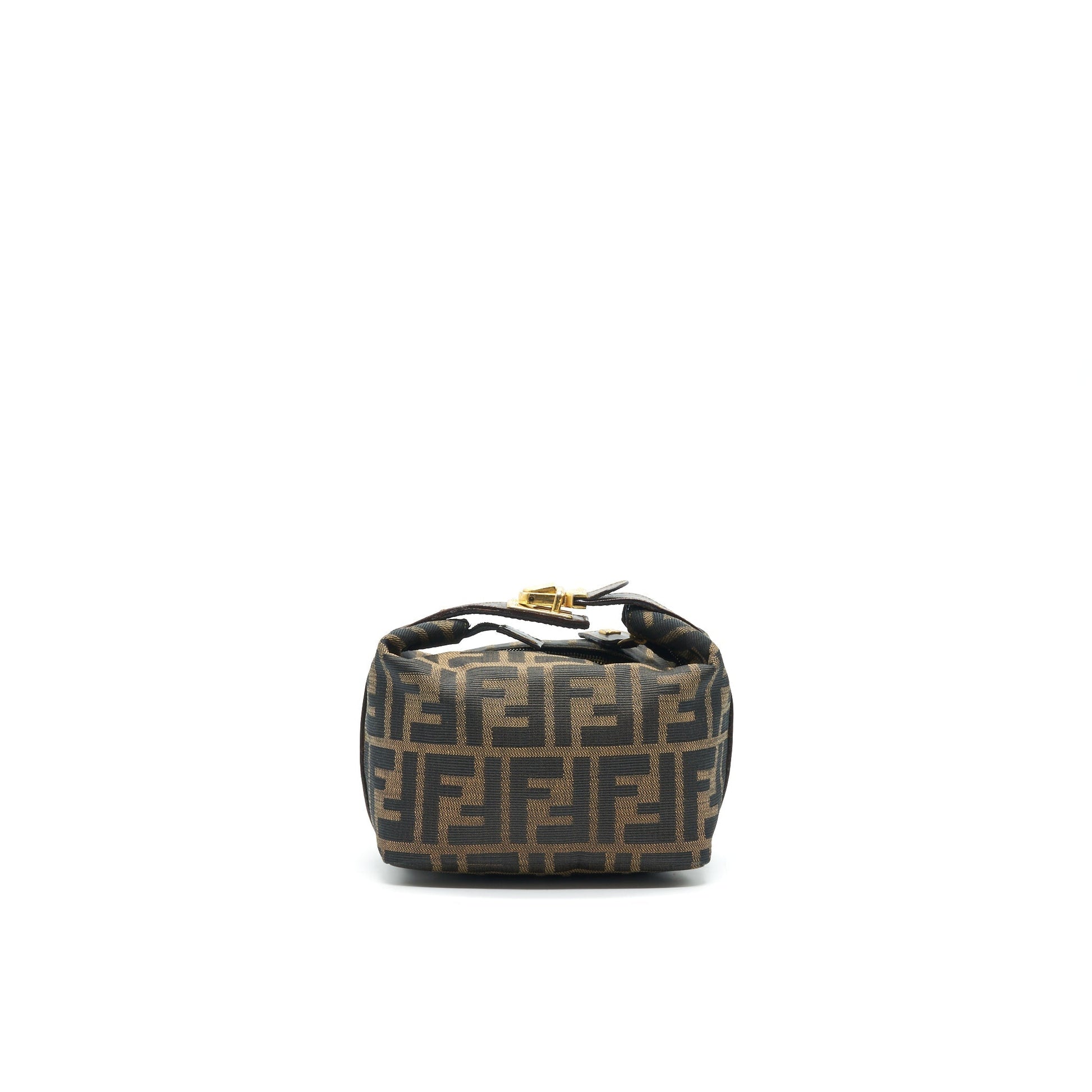 Fendi Zucca Cosmetic Purse Canvas Mini Travel Bag