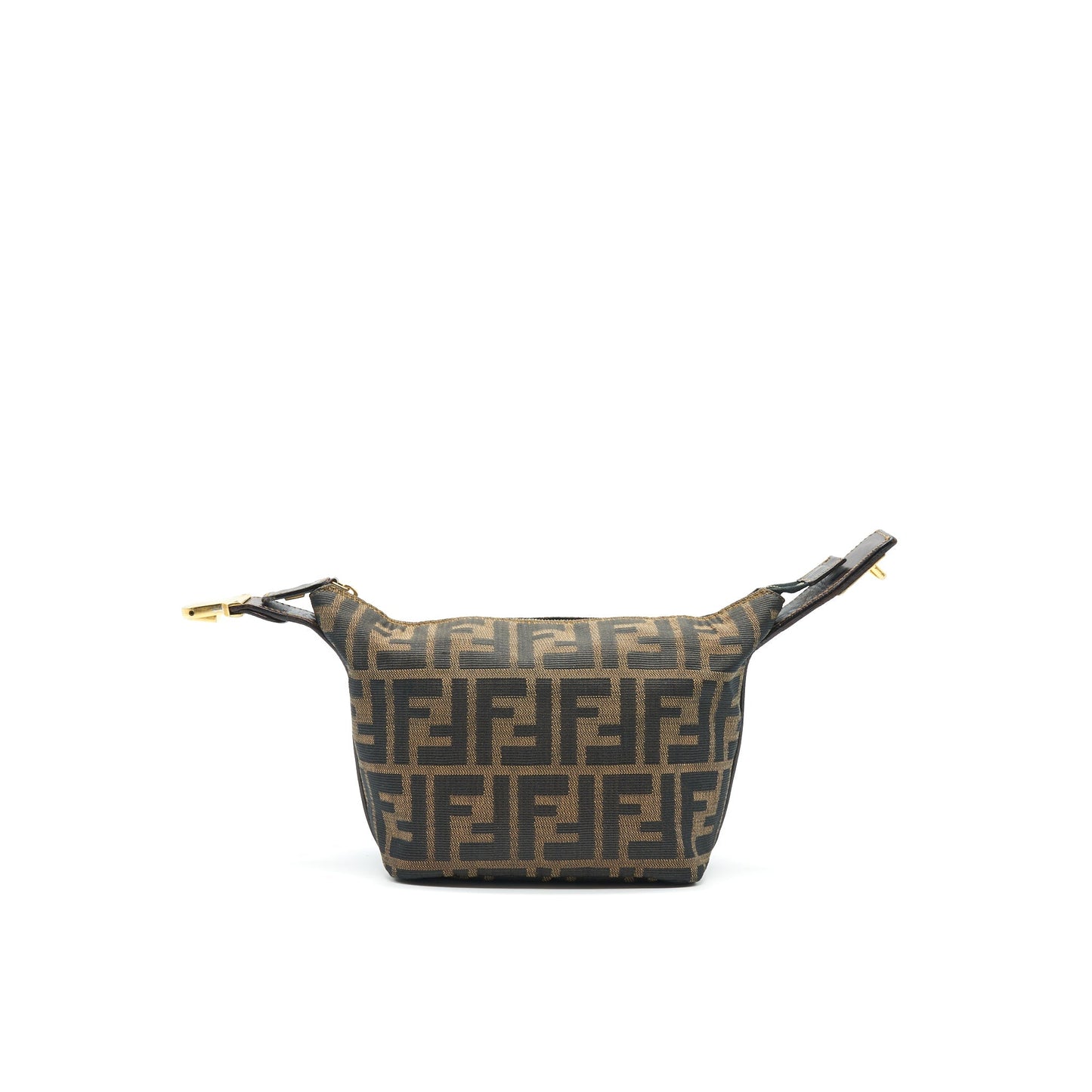 Fendi Zucca Cosmetic Purse Canvas Mini Travel Bag
