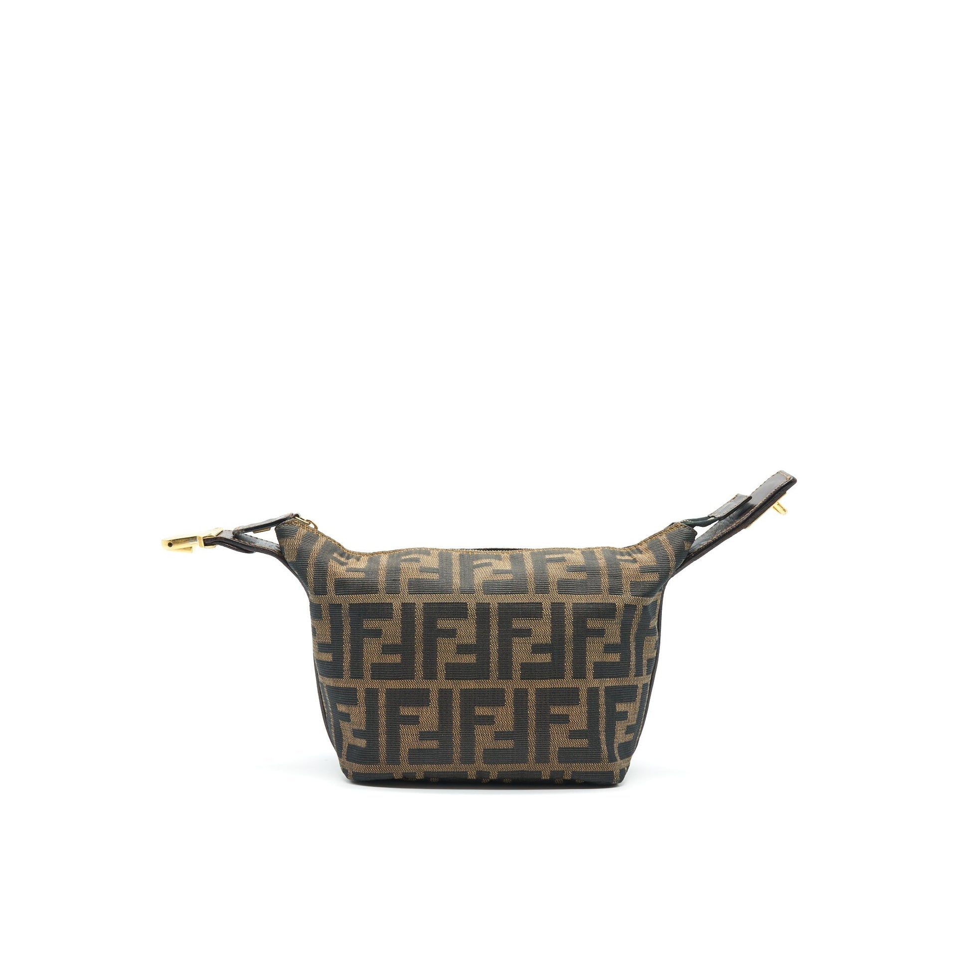 Fendi Zucca Cosmetic Purse Canvas Mini Travel Bag