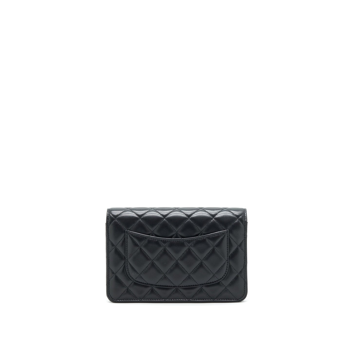 Chanel 22S Pearl Crush On Lambskin GHW Black Wallet Case
