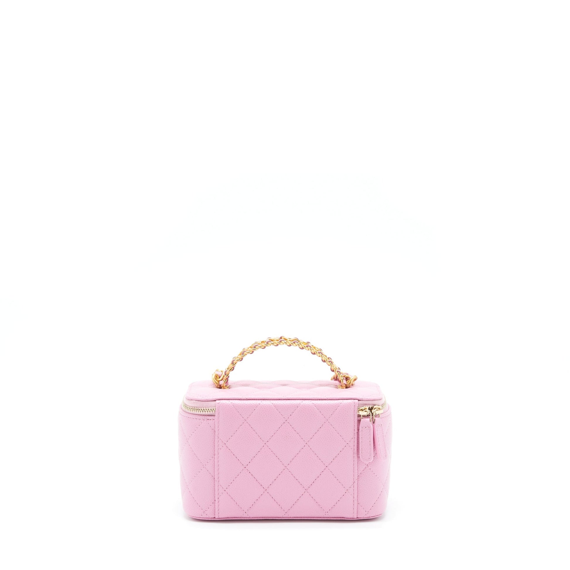 Chanel 22S Letter Top Handle Long Vanity Pink Handbag