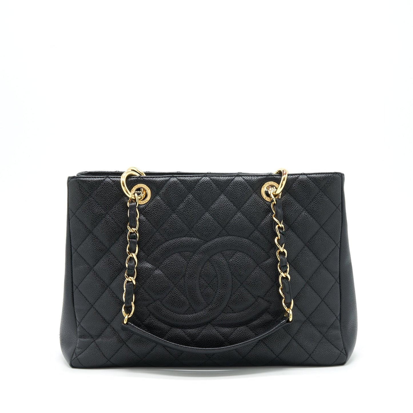 Chanel Grand Shopping Caviar GHW Black Tote Bag Ghw 1