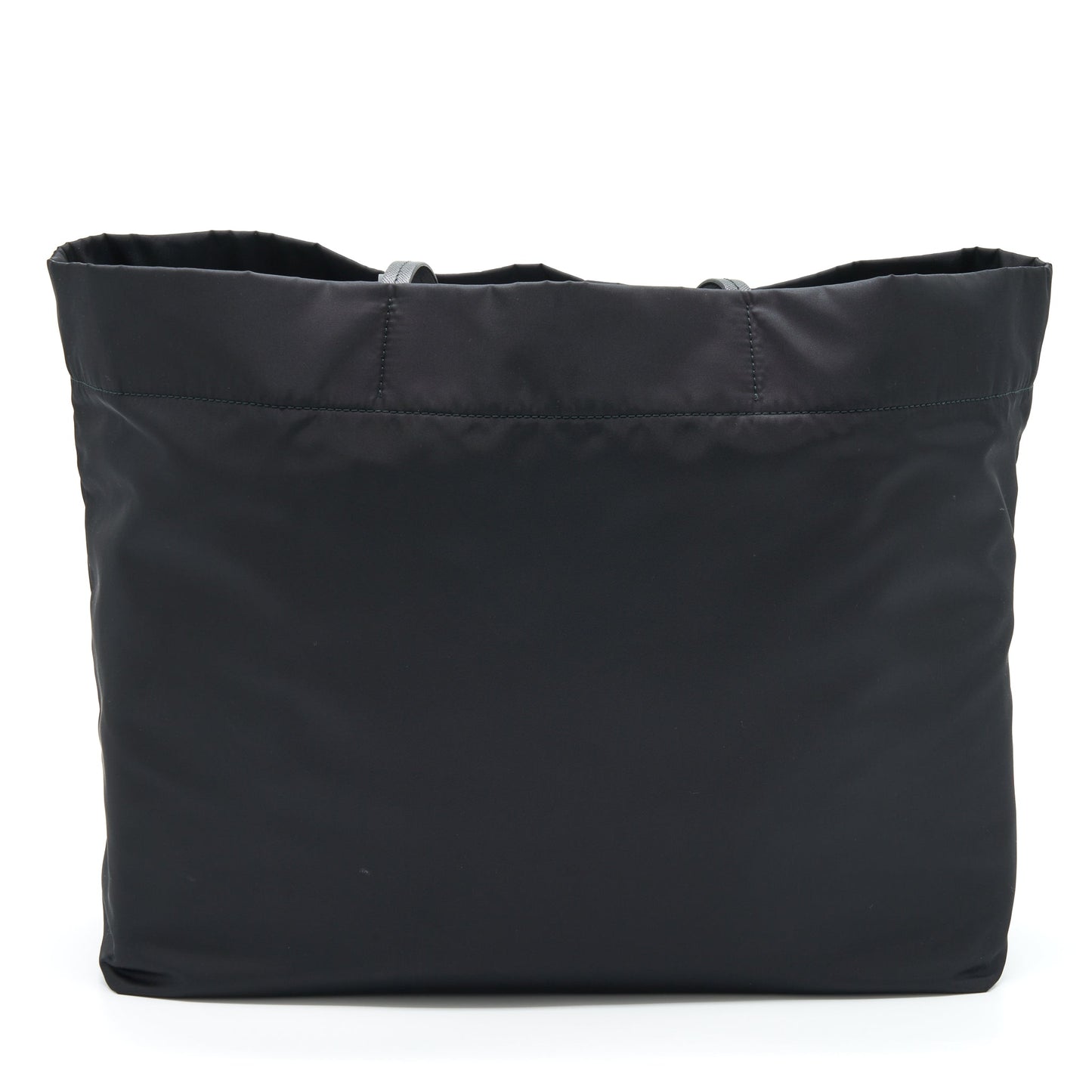 Prada Tote With Handle Handbag Leather Nylon Tote Bag