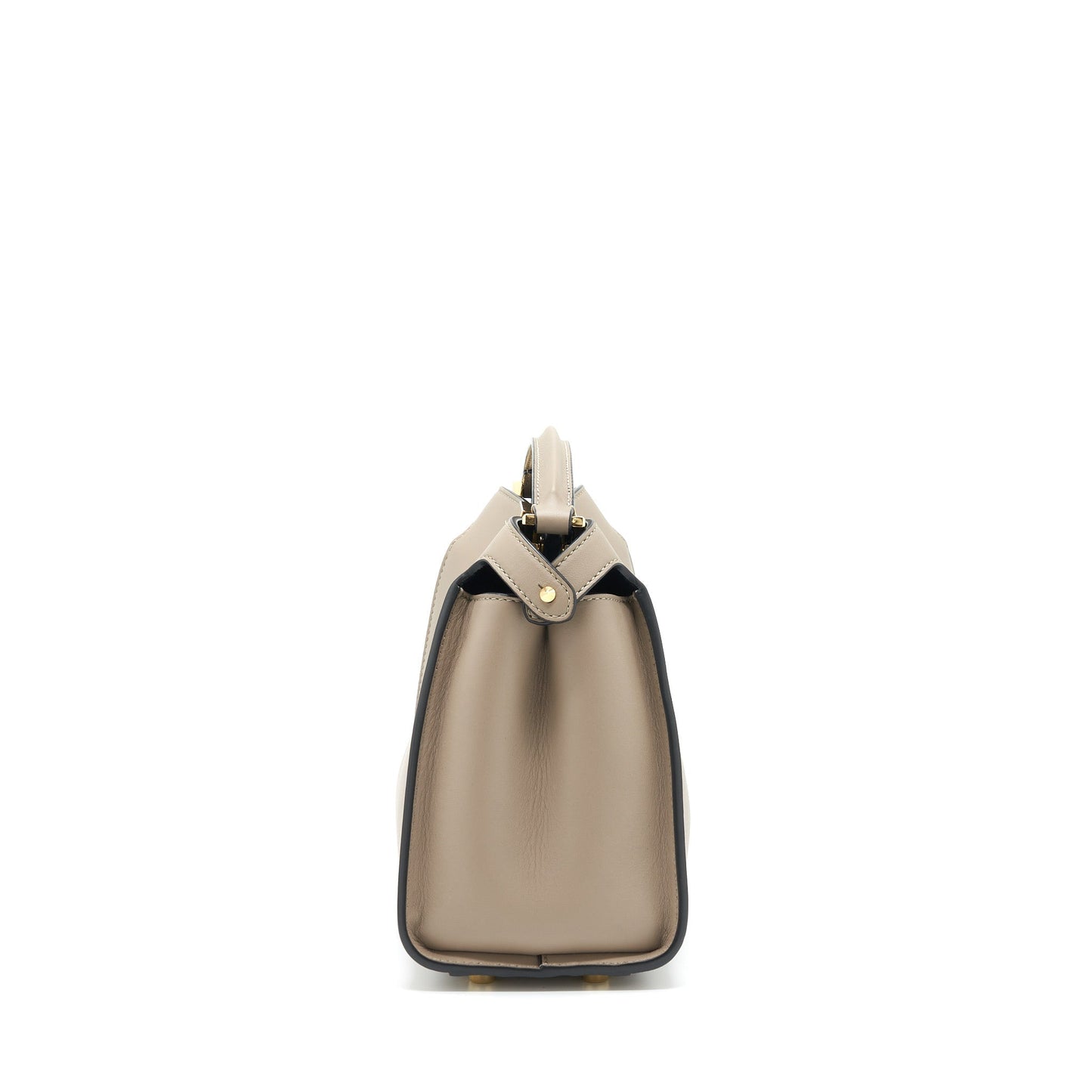 Fendi Peekaboo Purse Light Grey Gray Travel Bag