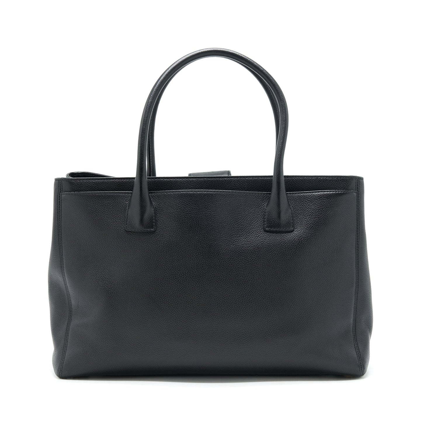 Chanel Cerf Grained calfskin GHW Black Tote Bag