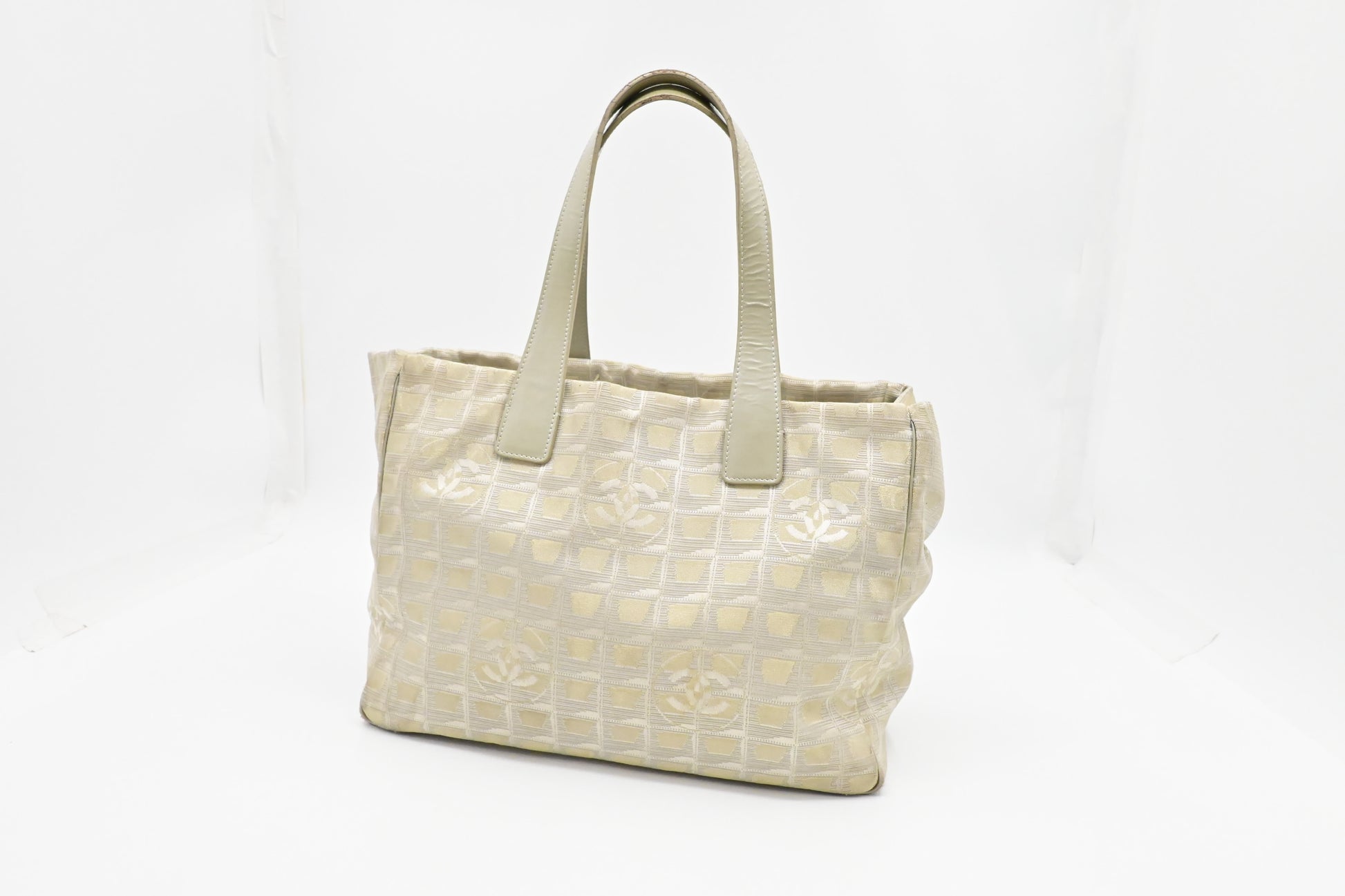 Chanel New Line Champagne Canvas Travel Bag