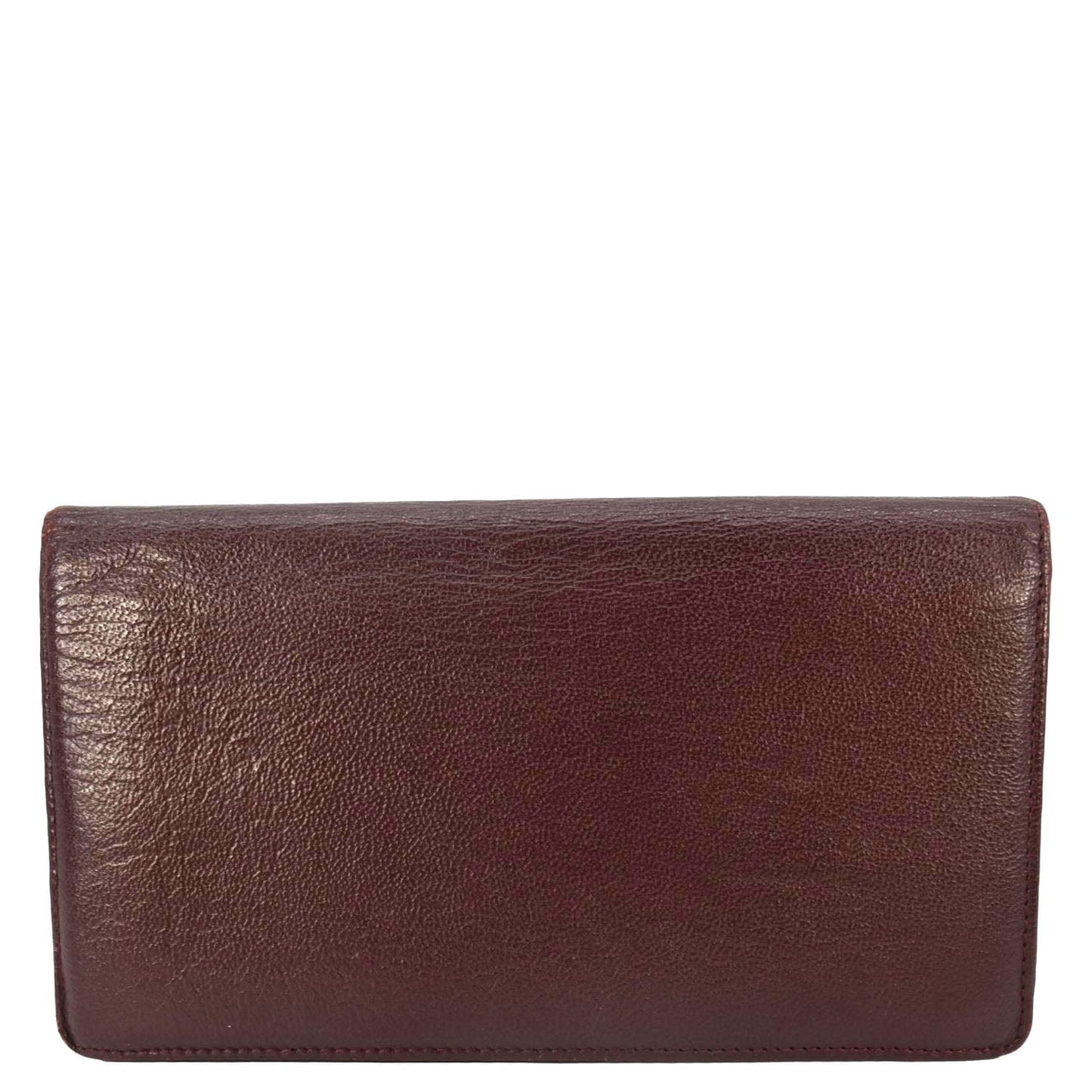 Chanel   L-Yen Leather Wallet Burgundy