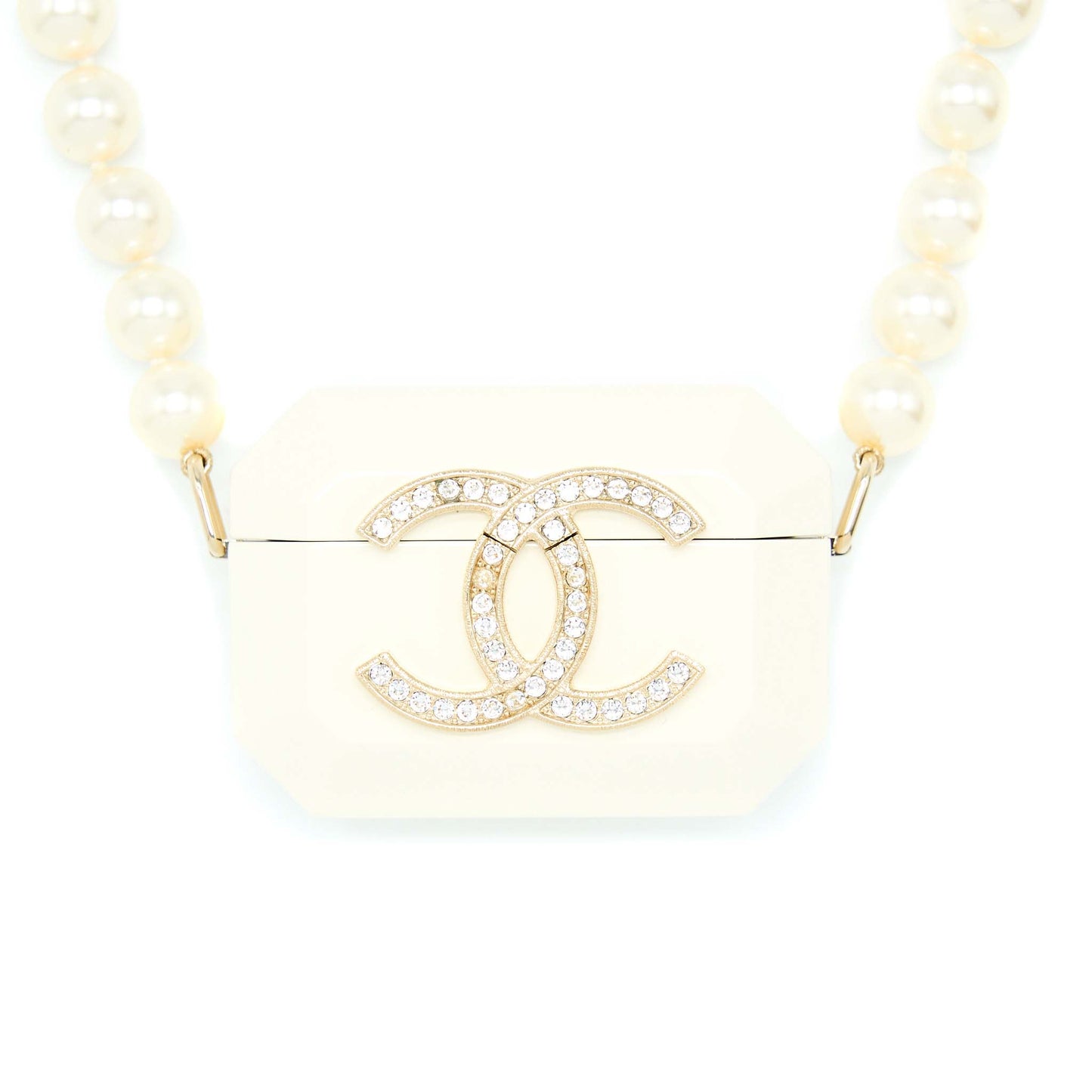 Chanel AirPods Pearl LGHW White Handbag