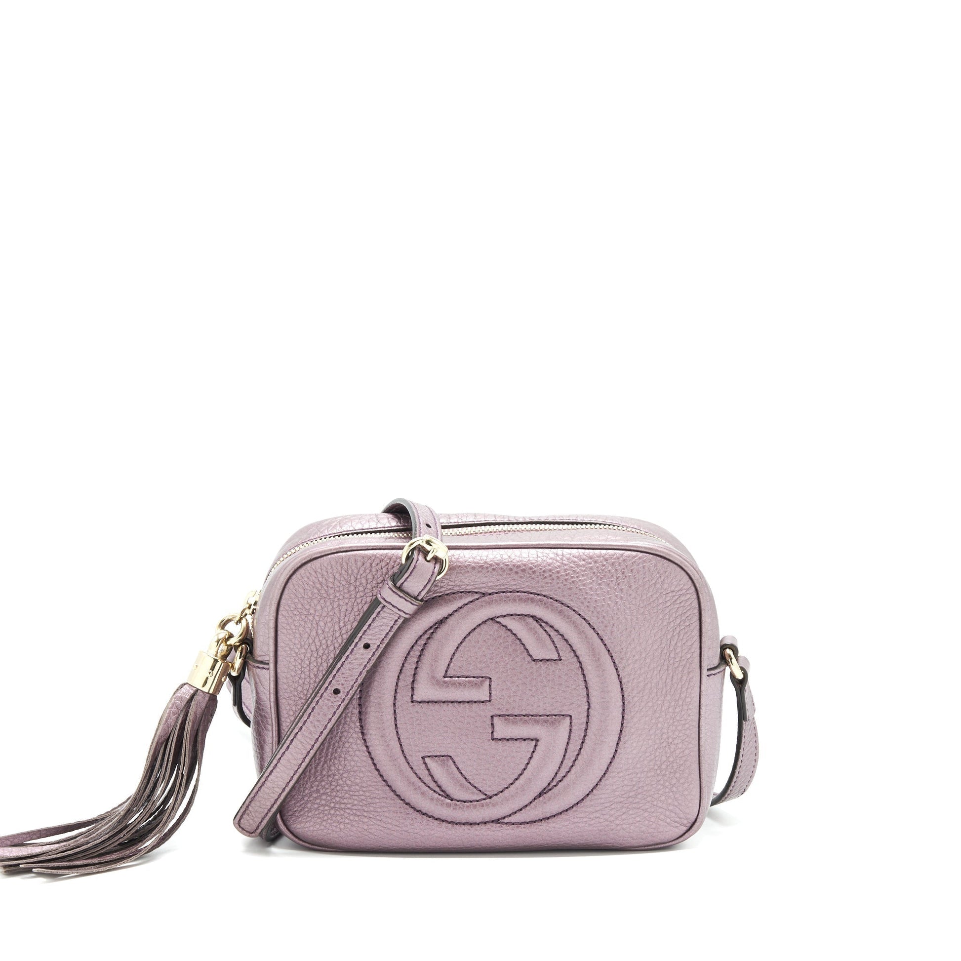 Gucci Disco Camera Bag Purple Silver Travel Bag