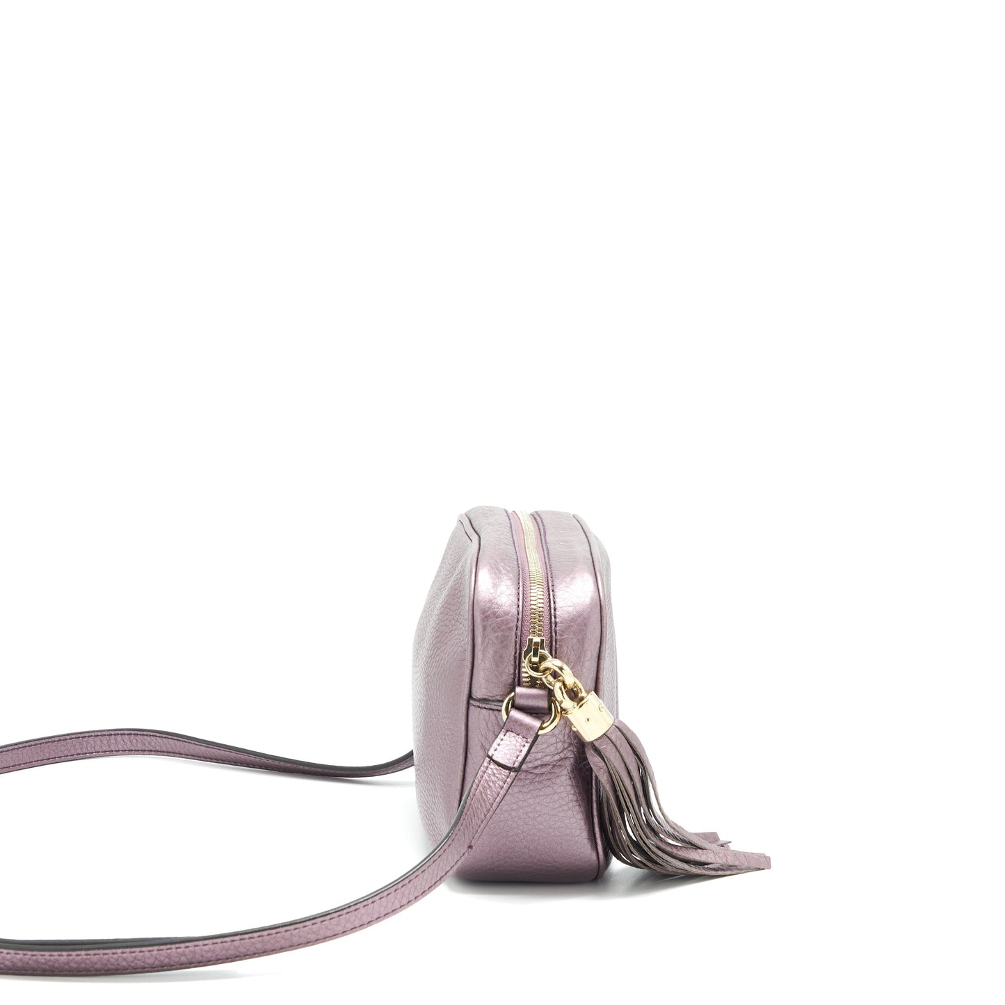 Gucci Disco Camera Bag Purple Silver Travel Bag