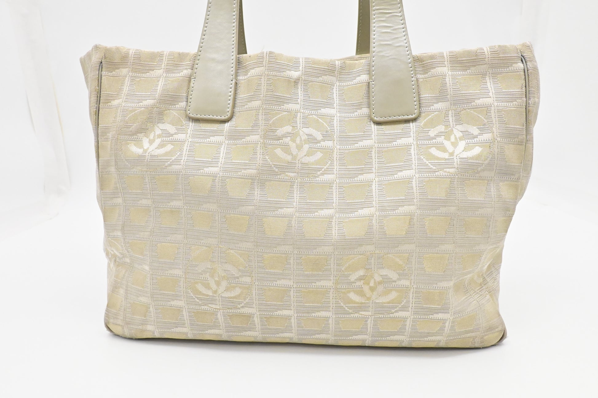 Chanel New Line Champagne Canvas Travel Bag