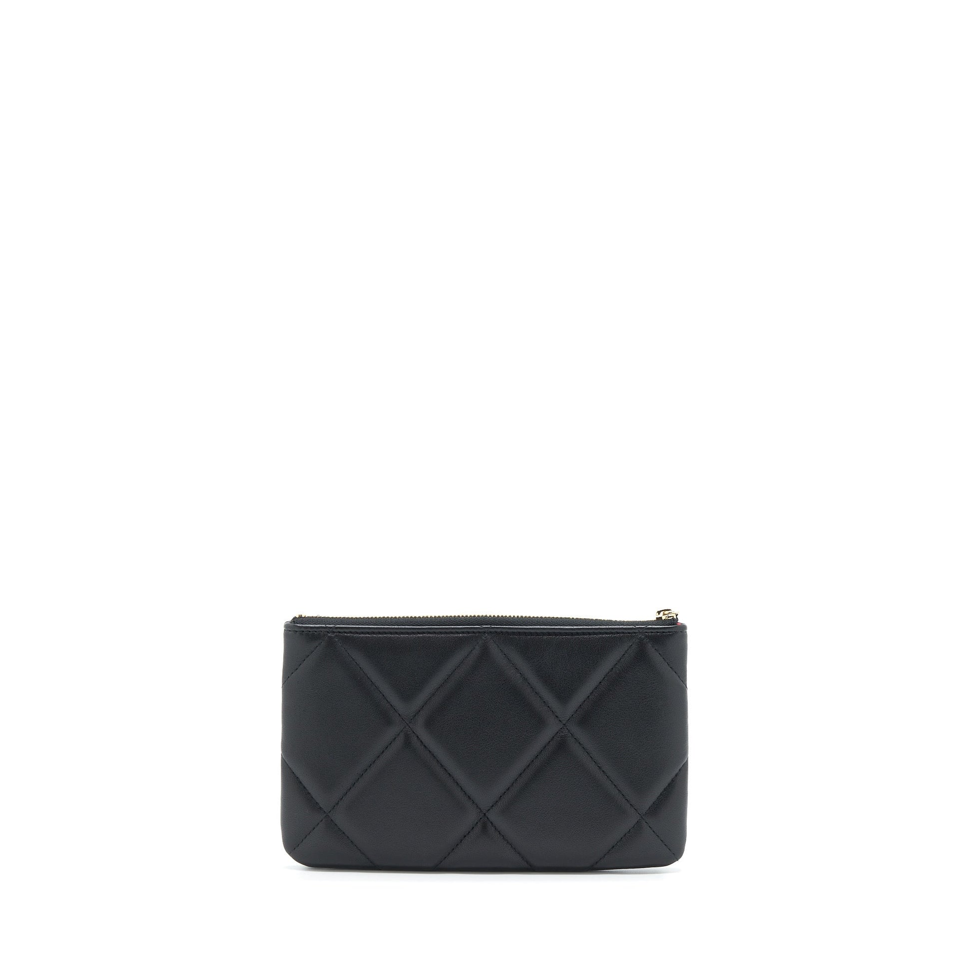 Chanel 19 Lambskin GHW Black Handbag