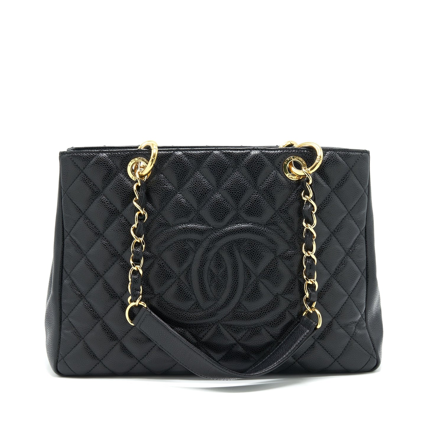 Chanel Grand Shopping GHW Black Handbag