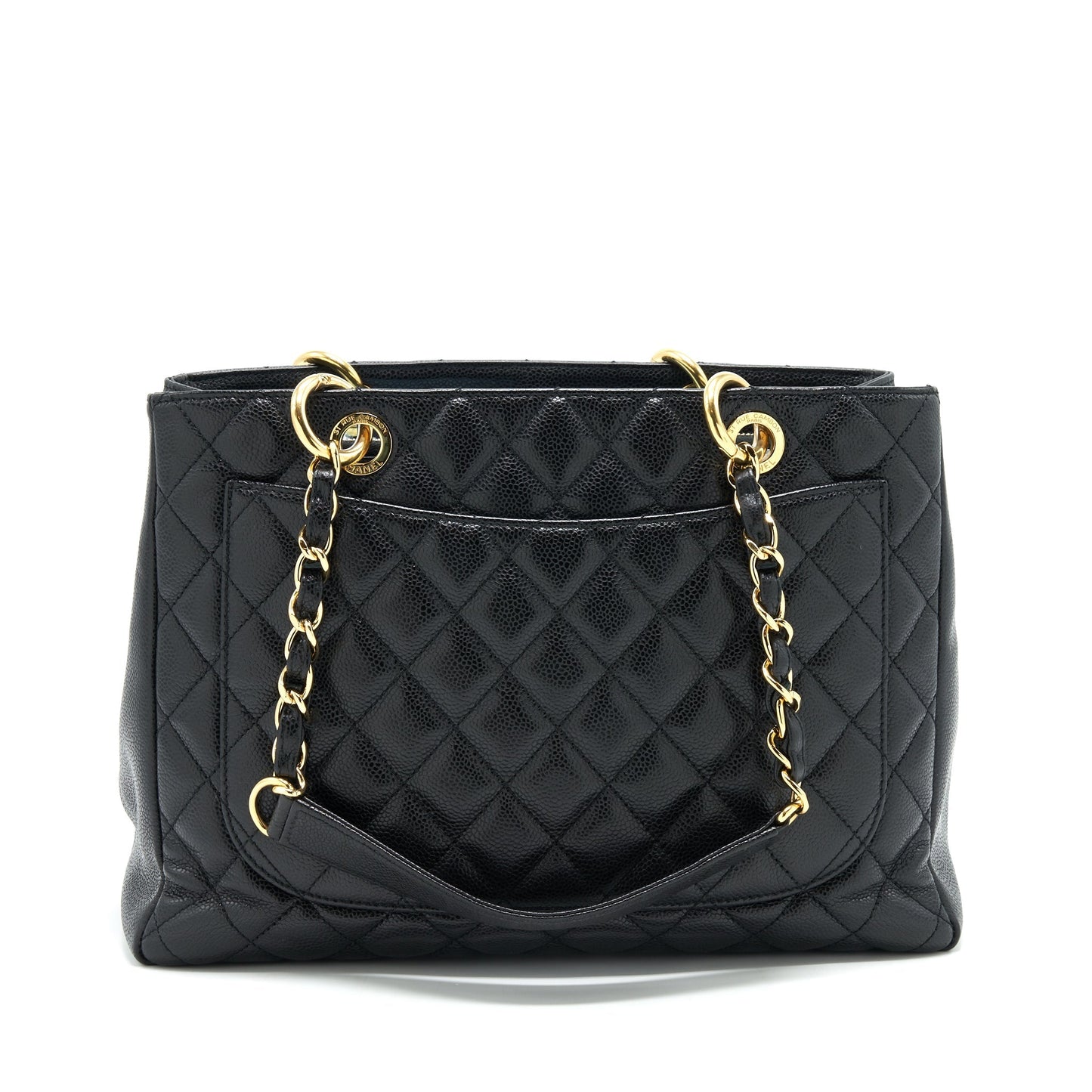 Chanel Grand Shopping GHW Black Handbag