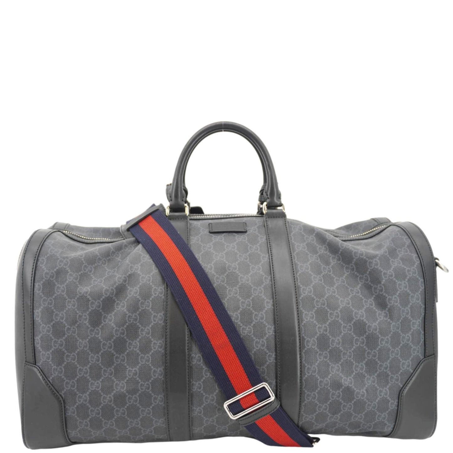 Gucci Carry On Soft Supreme Duffle Bag Canvas Black Travel Bag Bag 478323