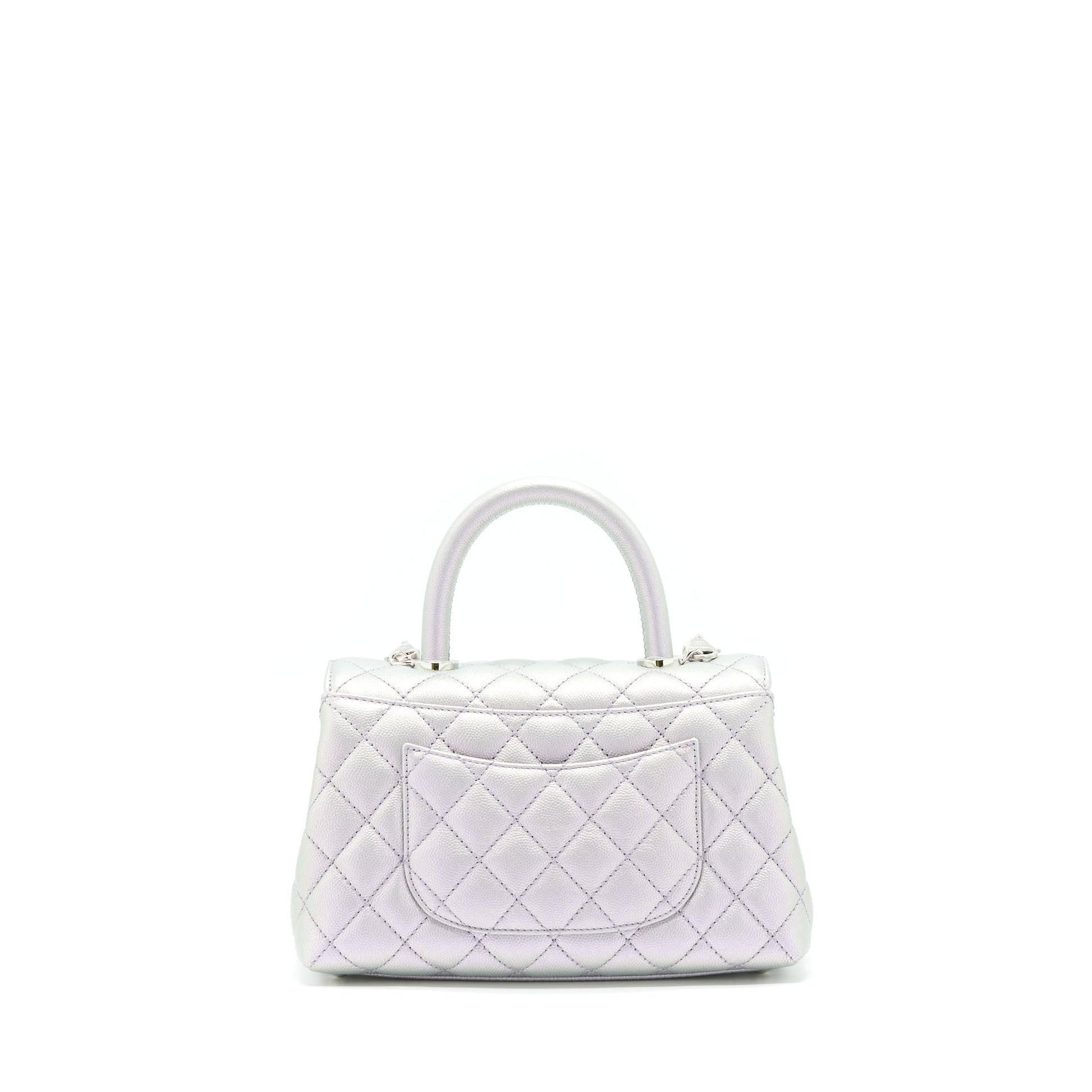 Chanel 21k coco handle 24cm Lilac rainbow Small Handbag
