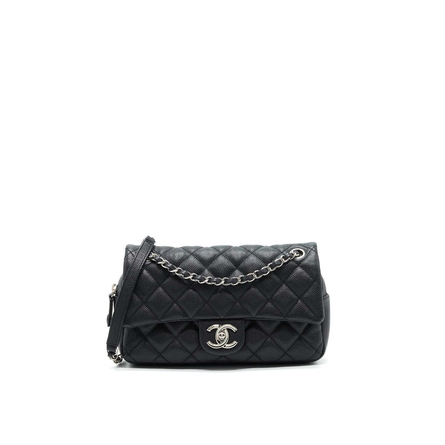 Chanel flap inner zipper caviar SHW Black Shoulder Bag