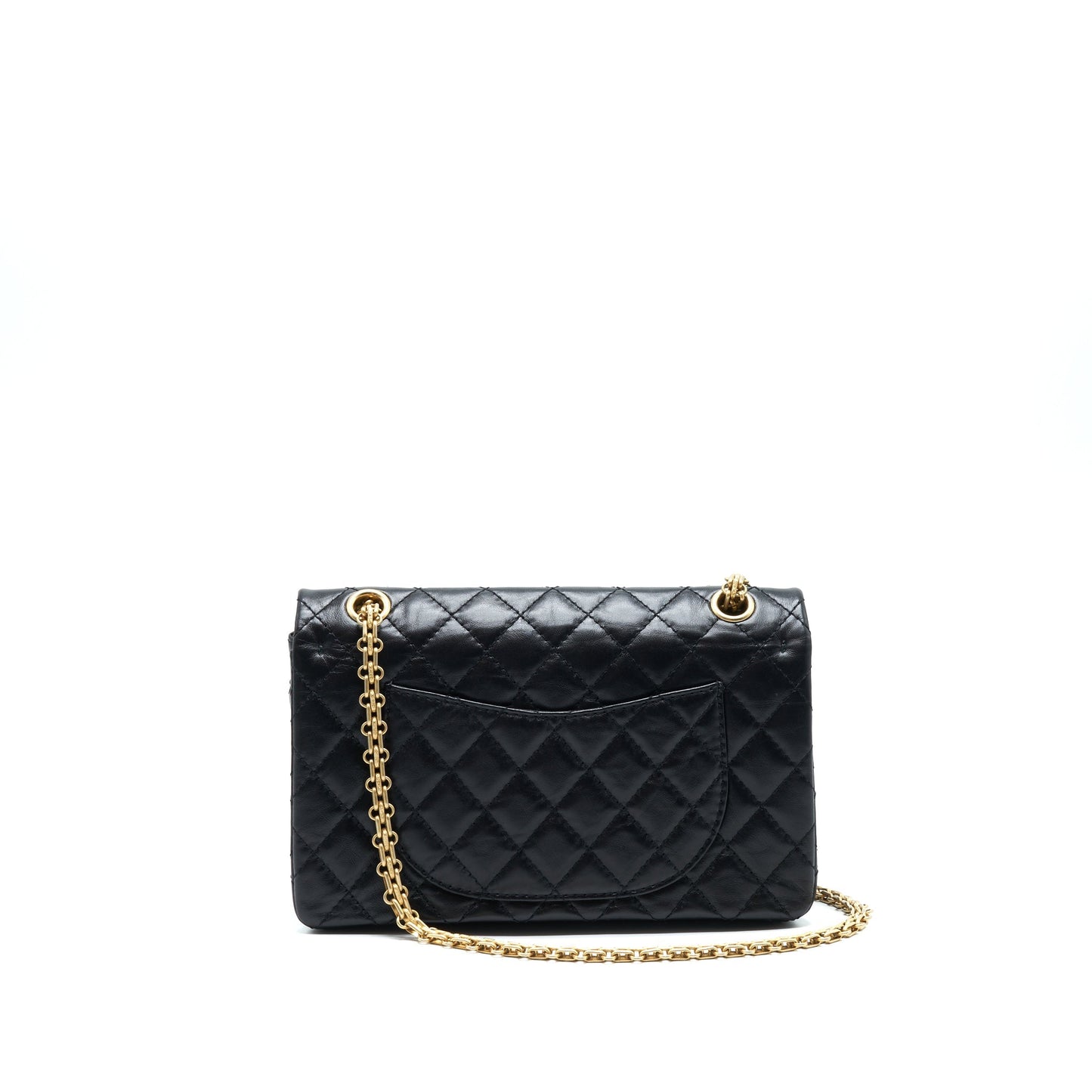 Chanel Reissue 2.55 Flap Brushed GHW Black Small Shoulder Bag