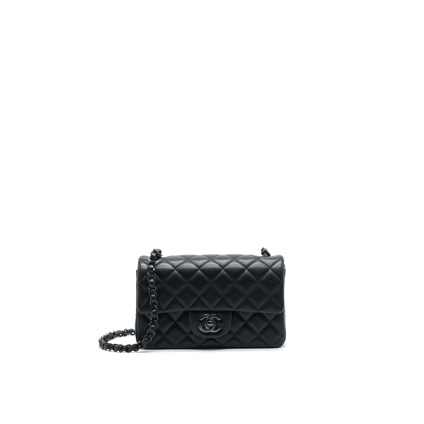 Chanel Rectangular Lambskin so Black Mini Bag