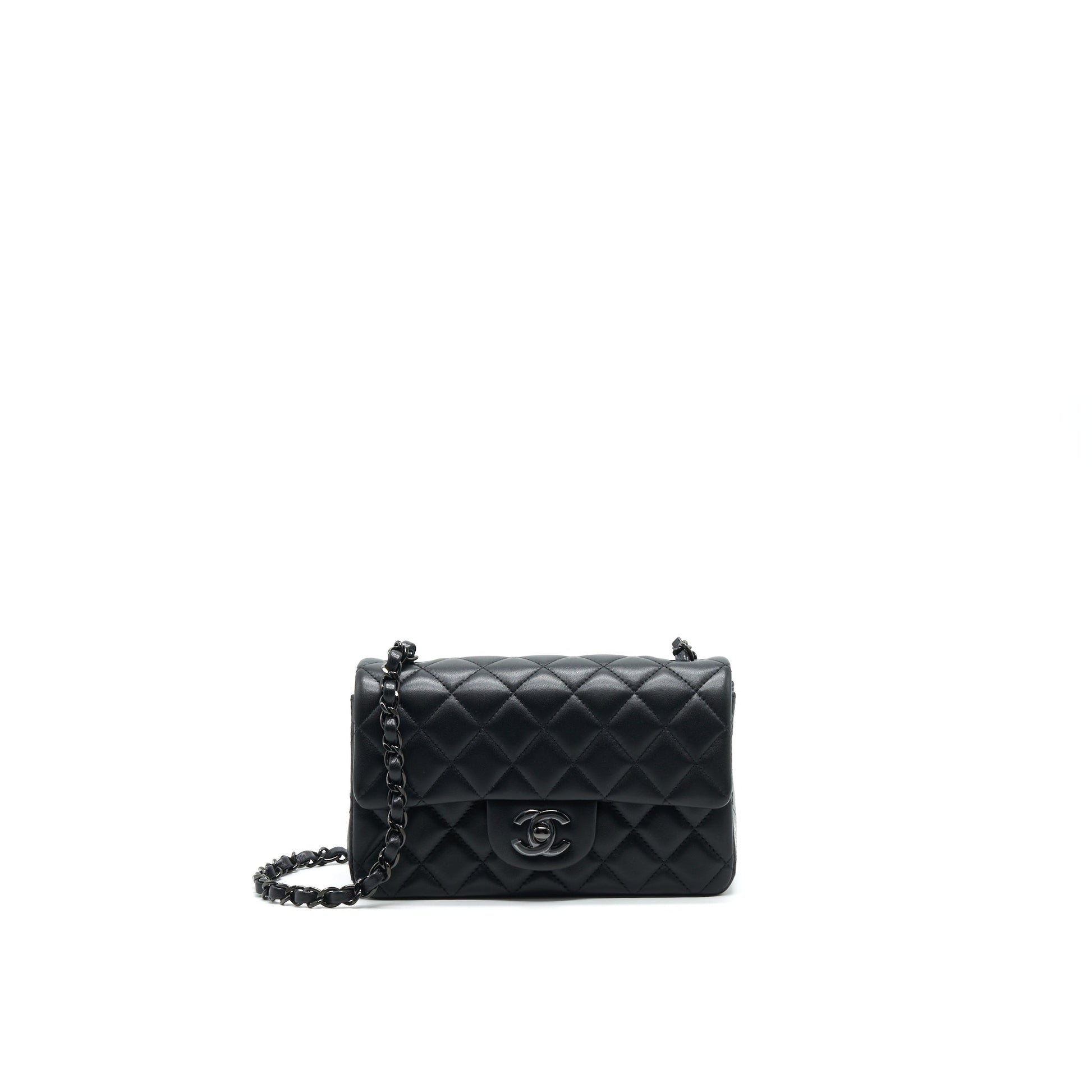 Chanel Rectangular Lambskin so Black Mini Bag