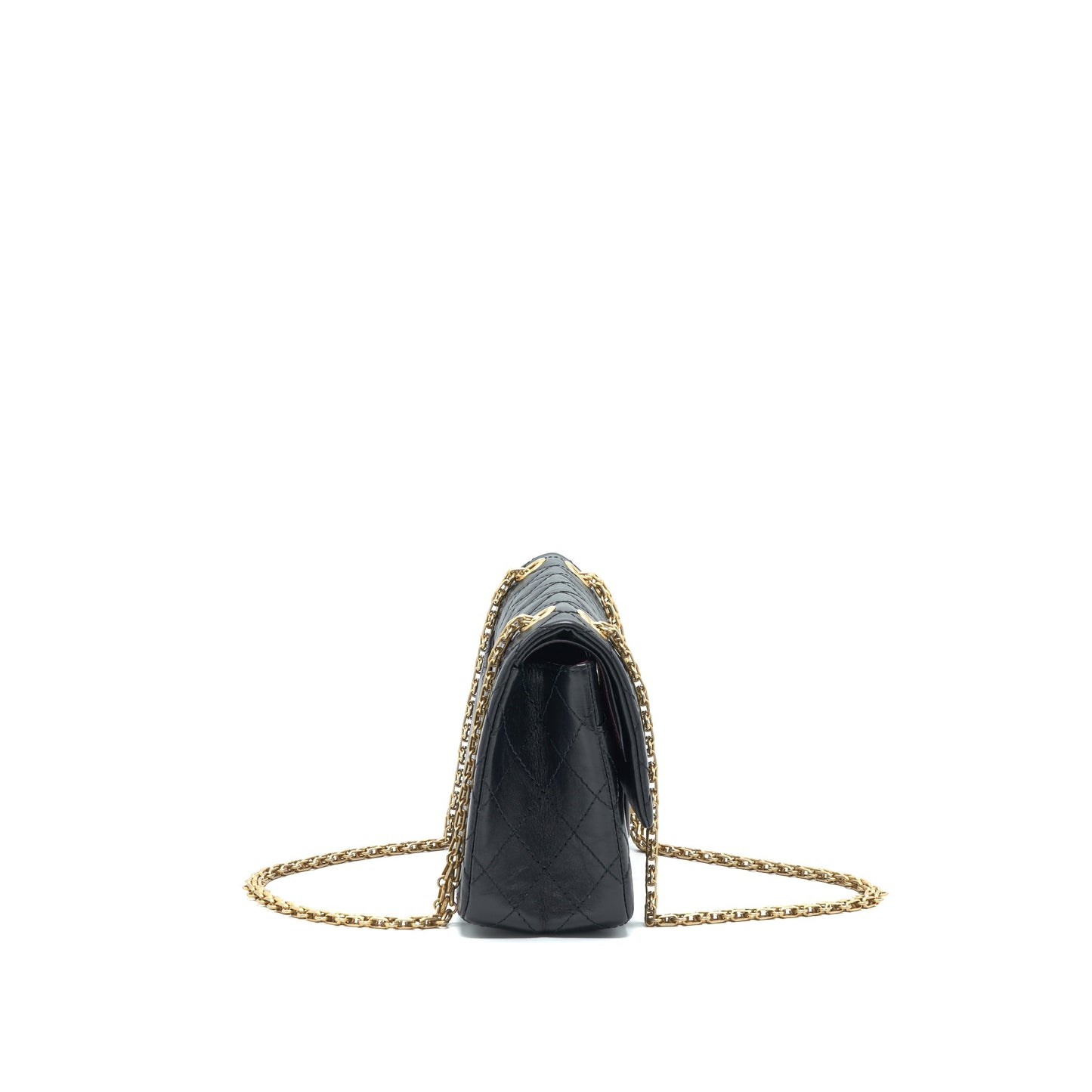 Chanel Reissue 2.55 Flap Brushed GHW Black Small Shoulder Bag