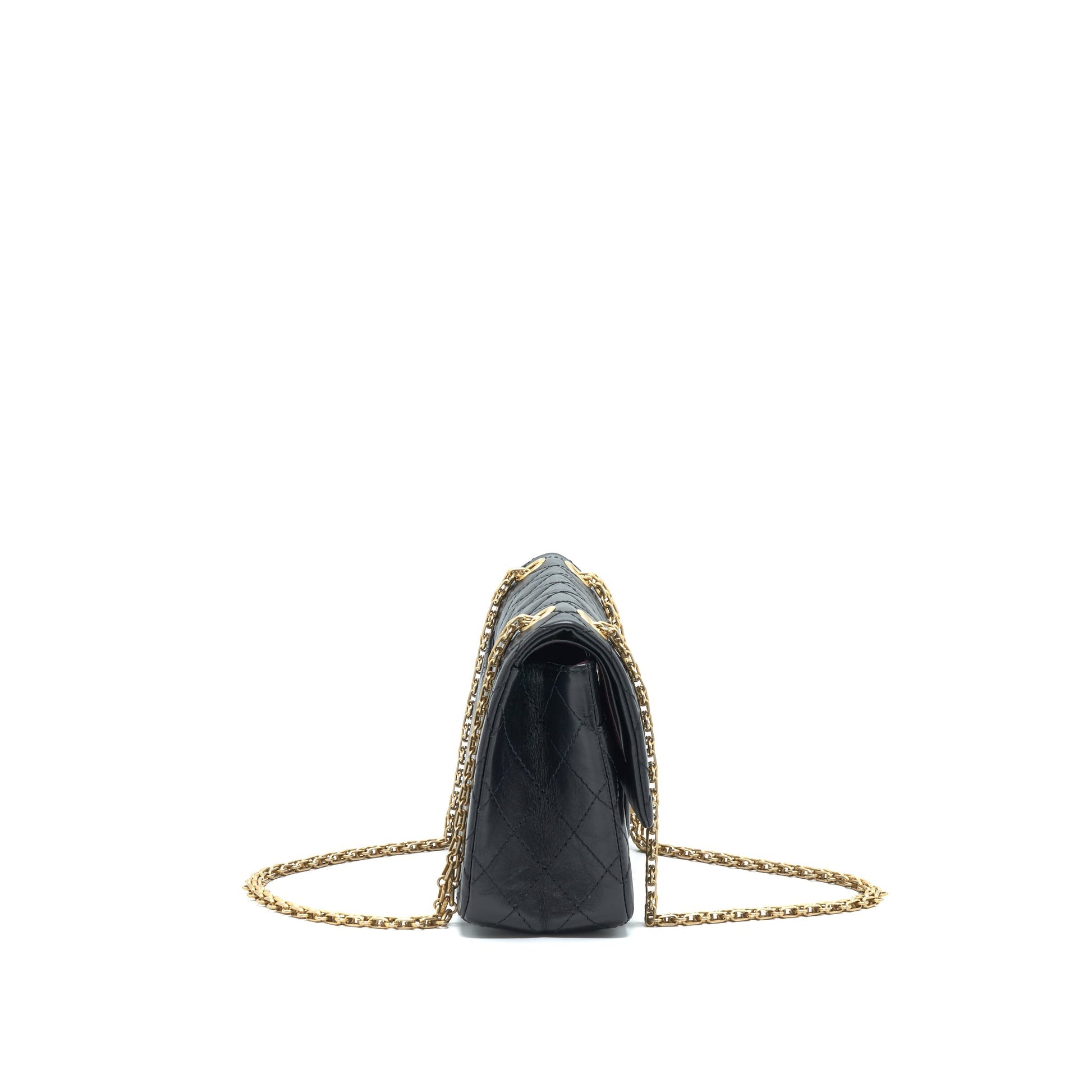 Chanel Reissue 2.55 Flap Brushed GHW Black Small Shoulder Bag