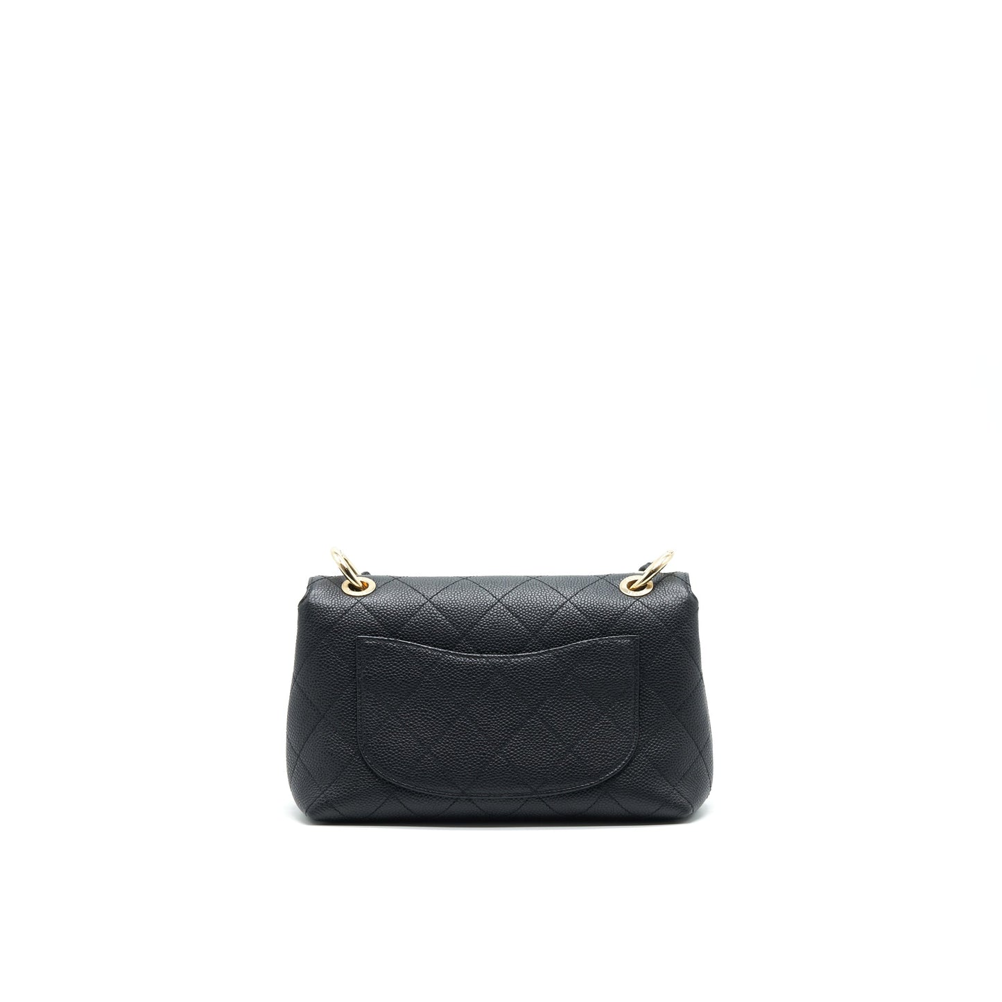 Chanel Caviar quilted flap handle LGHW Black Shoulder Bag