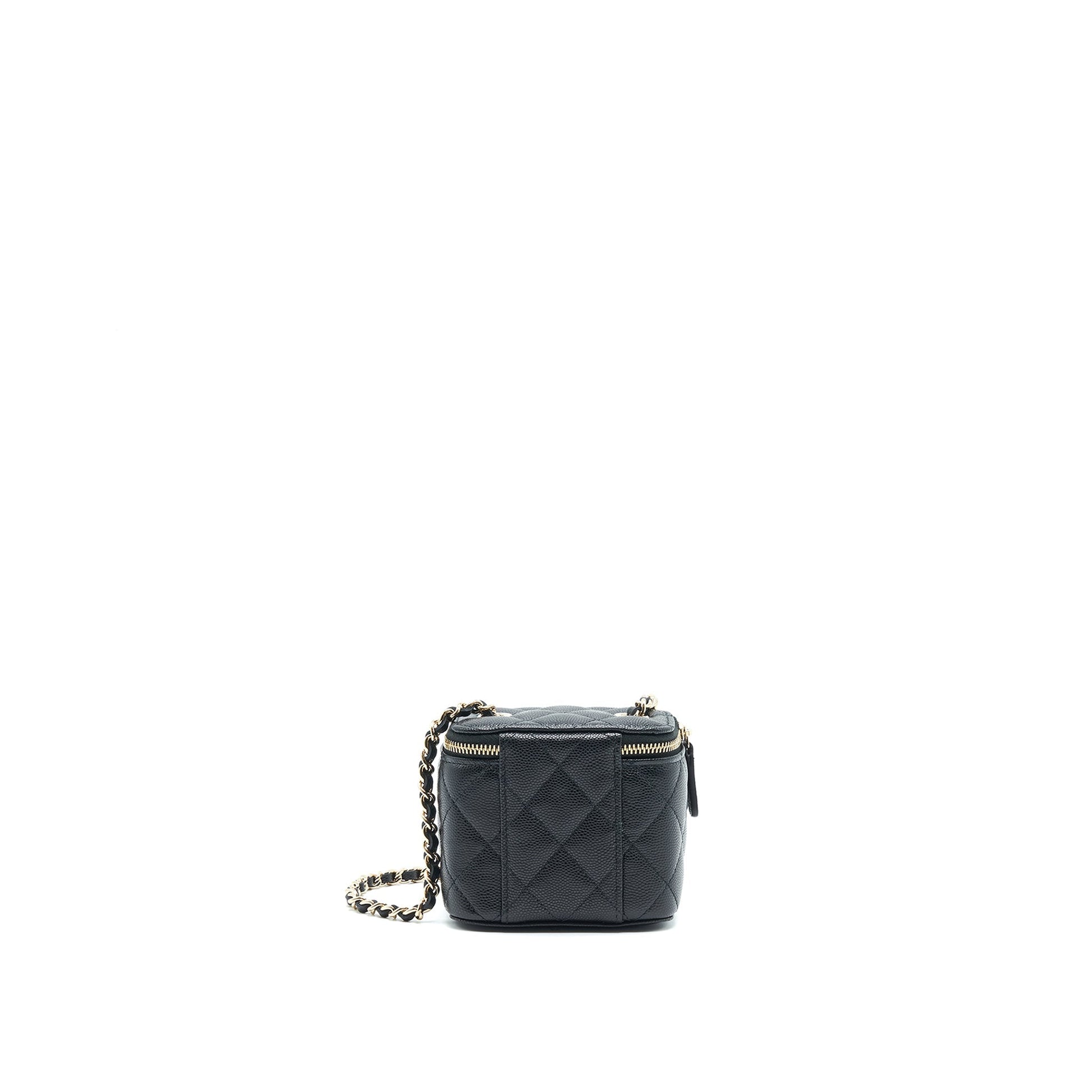Chanel 22C Vanity Caviar LGHW Black Mini Bag