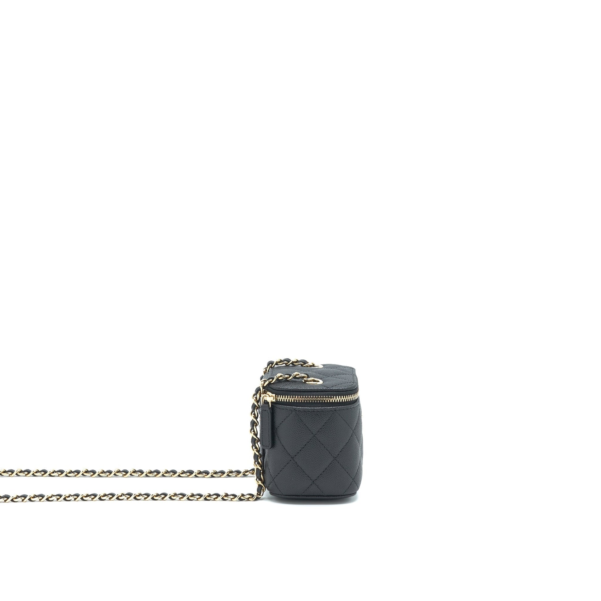 Chanel 22C Vanity Caviar LGHW Black Mini Bag