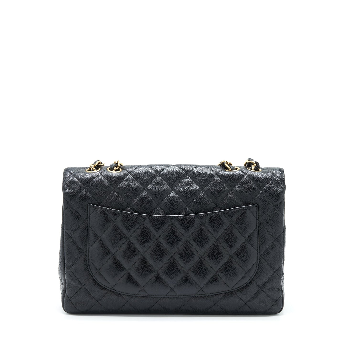 Chanel Jumbo Single Flap Caviar GHW Black Shoulder Bag