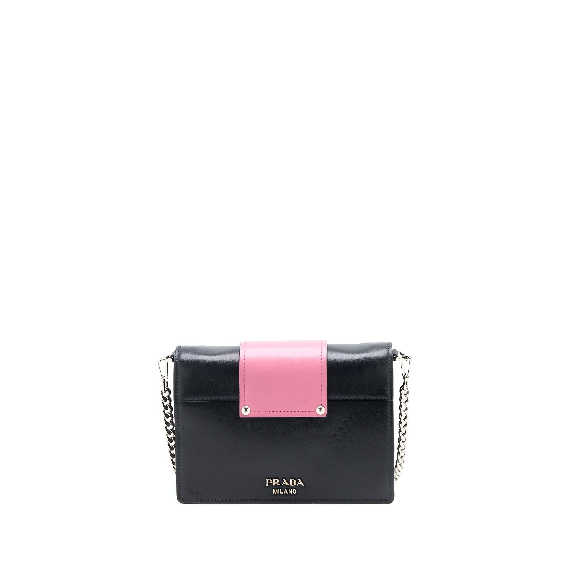 Prada Plex Ribbon Purse Crystal Calfskin Multicolour Handbag Travel Bag
