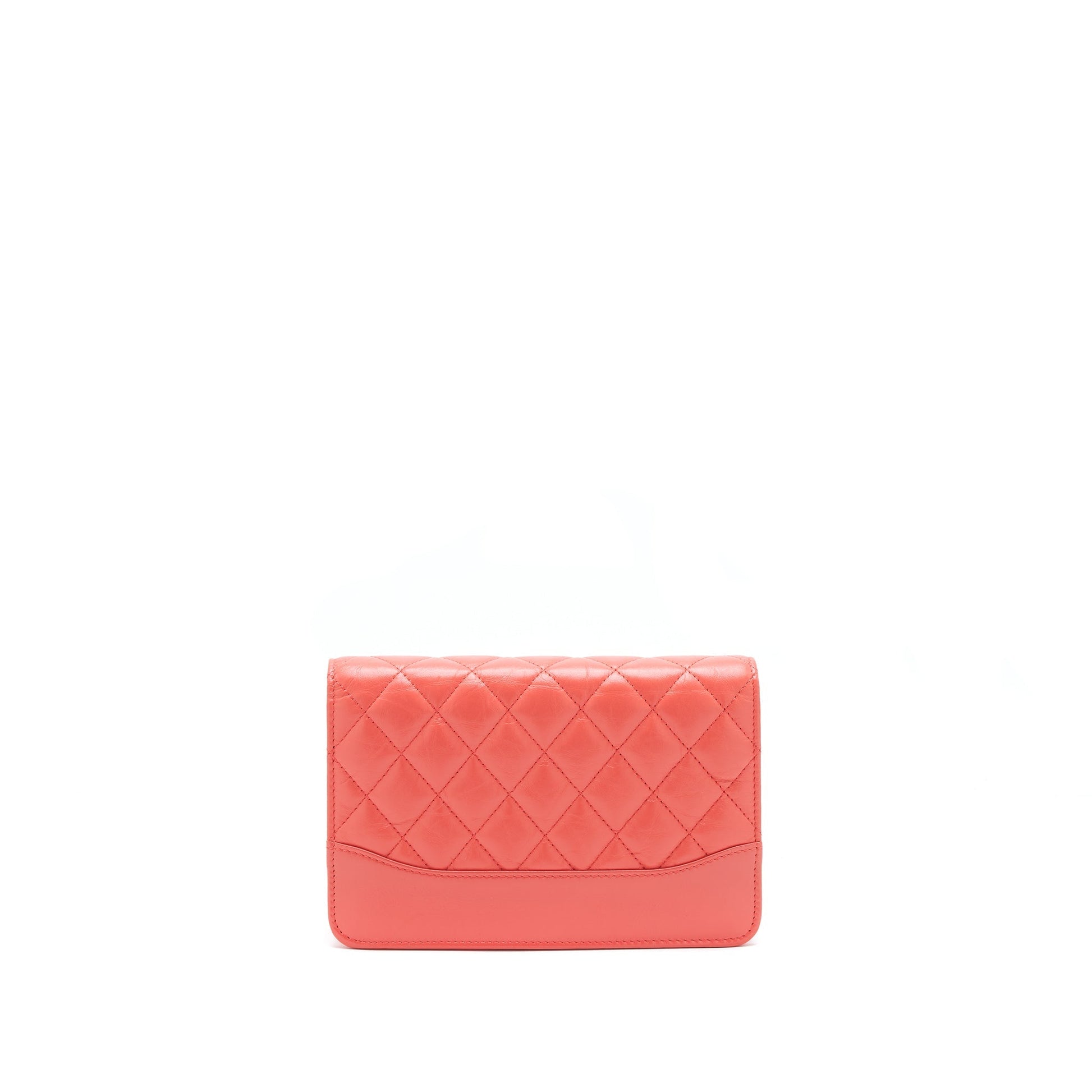 Chanel On Coral Double Colour Hardware Pink Wallet Case