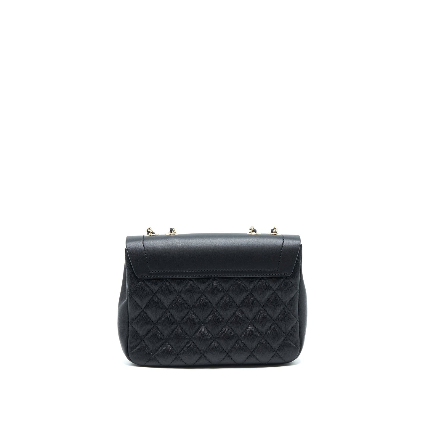 Chanel Flap LGHW Black Handbag