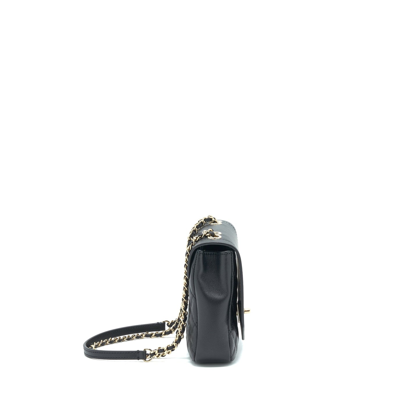 Chanel Flap LGHW Black Handbag
