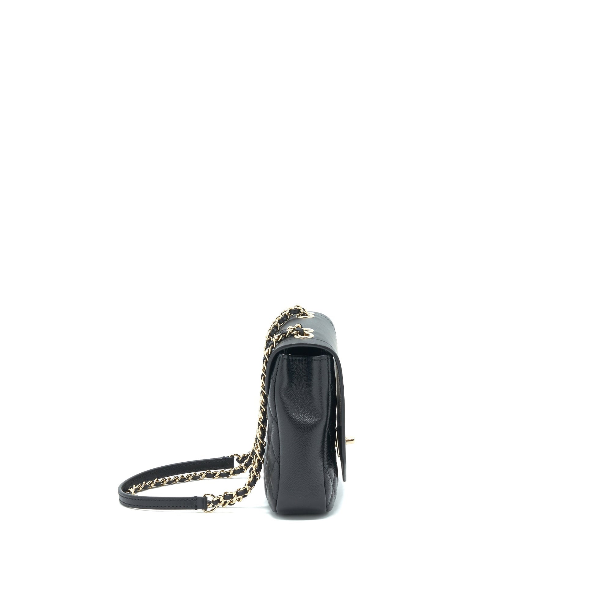 Chanel Flap LGHW Black Handbag