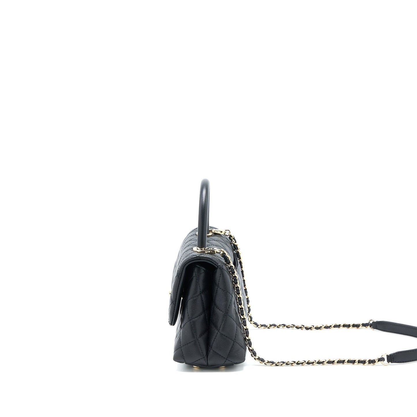 Chanel Coco Handle Caviar LGHW Black Small Handbag Lghw 1