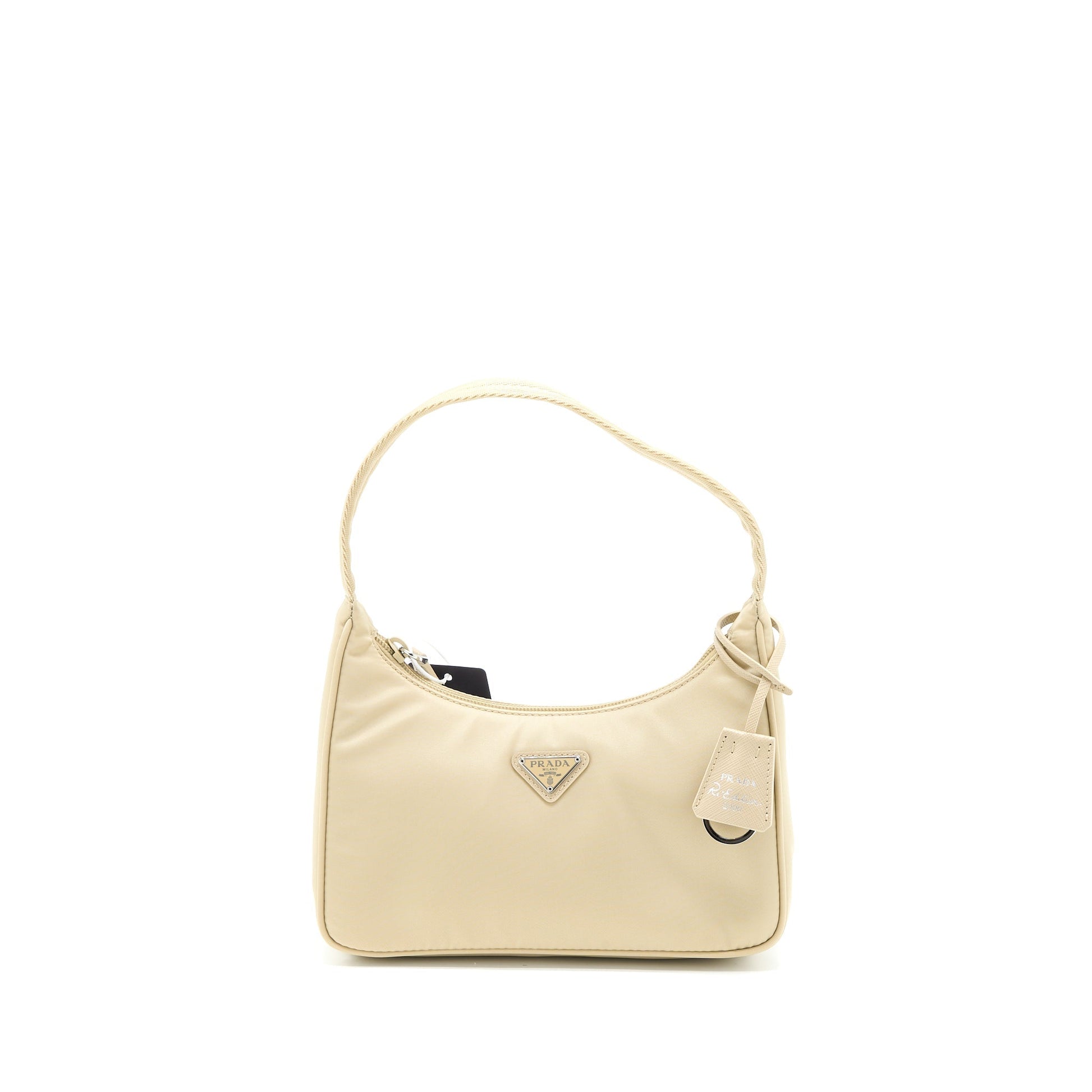 Prada Re Edition Purse Re Desert Handbag Nylon Beige Travel Bag