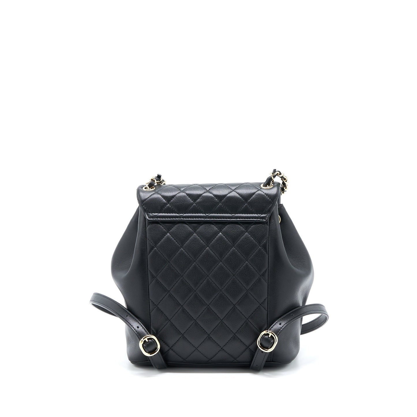 Chanel 23C Duma Backpack Calfskin LGHW Microchip Black Microchip 1