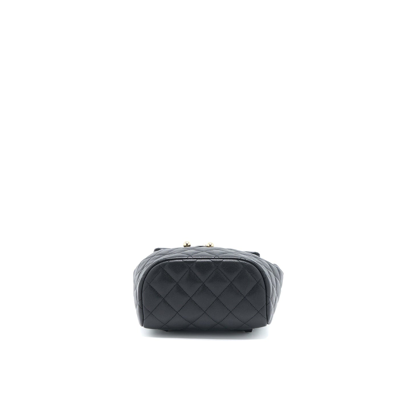 Chanel 23s Flap Backpack Caviar LGHW Microchip Black
