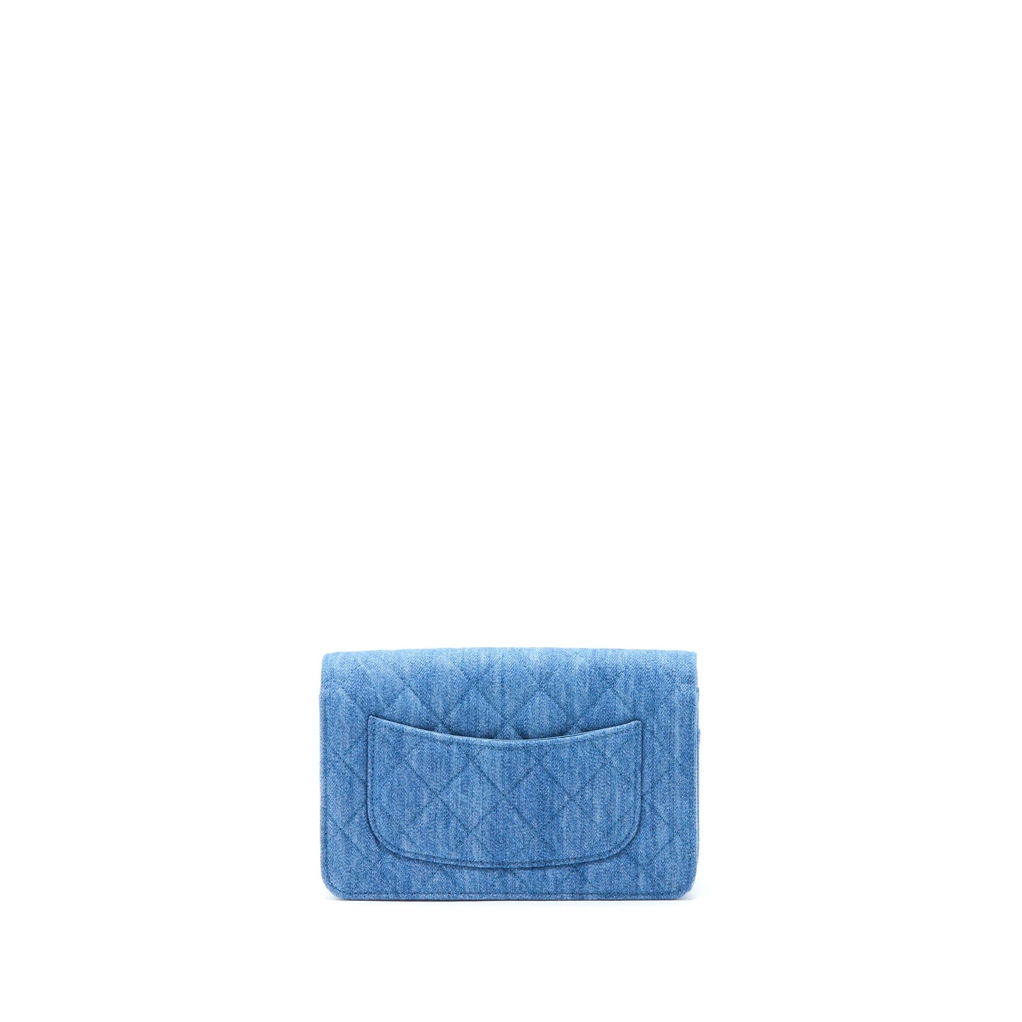 Chanel Pearl Crush On Denim GHW Microchip Wallet Case