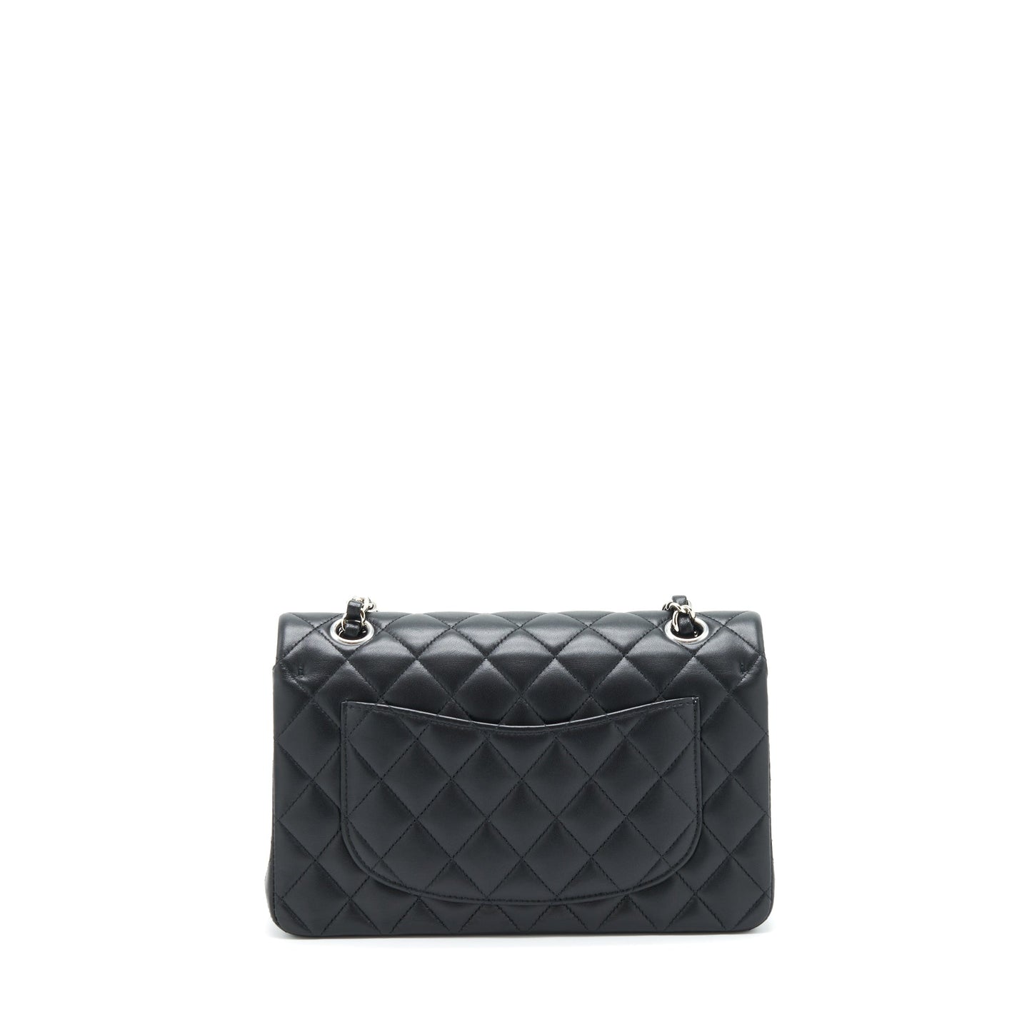 Chanel Classic Double Flap Lambskin SHW Black Small Shoulder Bag
