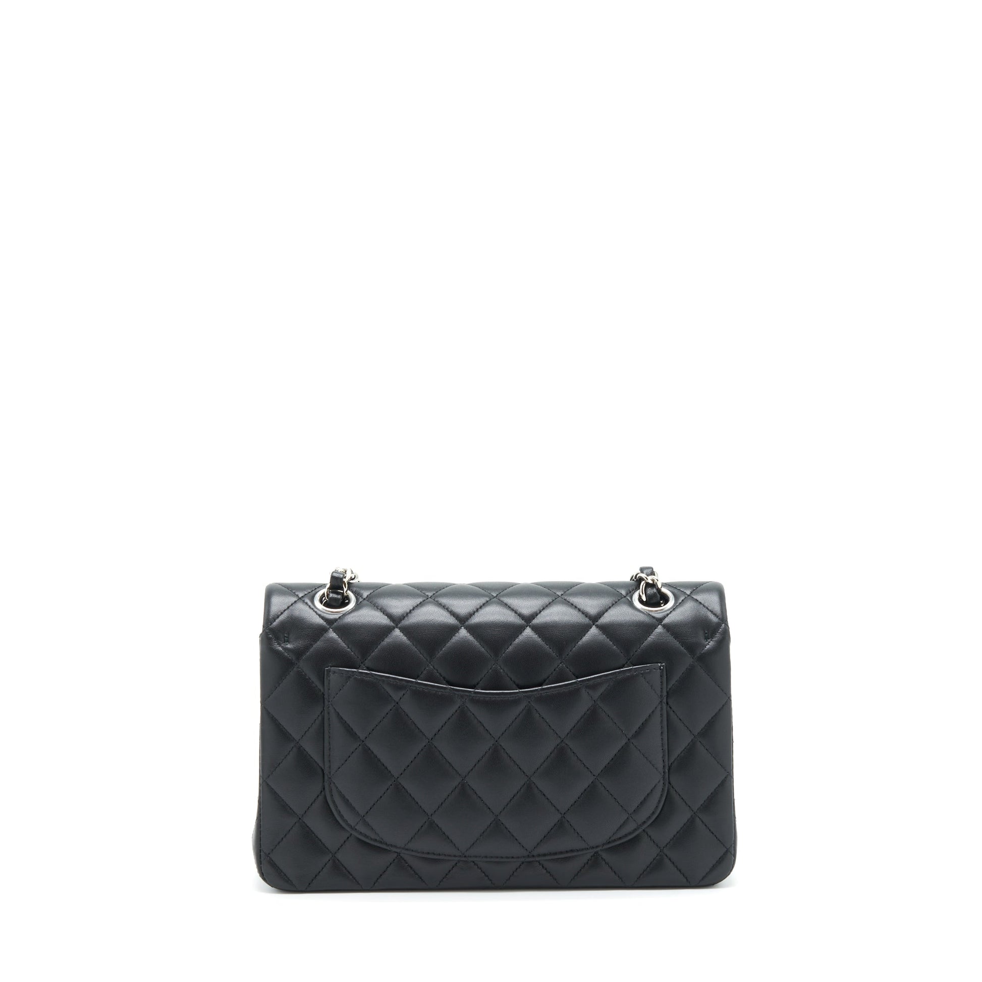 Chanel Classic Double Flap Lambskin SHW Black Small Shoulder Bag