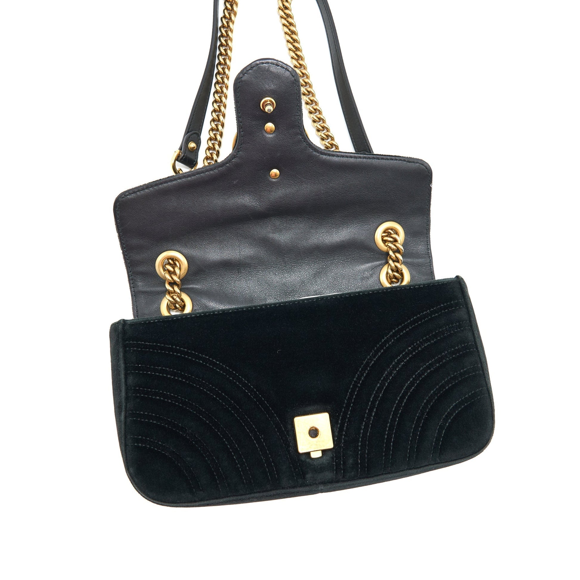 Gucci Marmont In Velvet Handbag Small Travel Bag