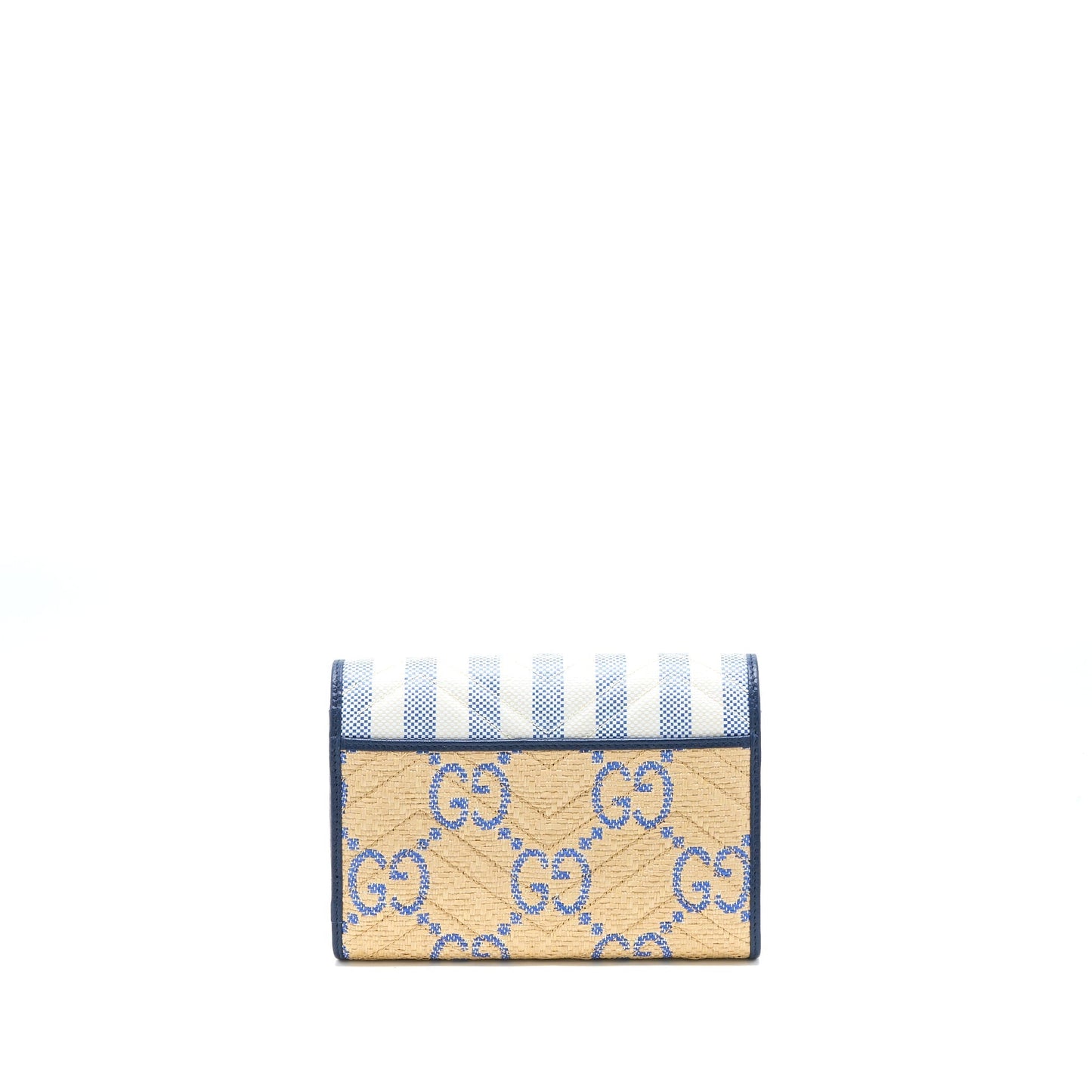 Gucci Marmont Flap Bag Multicolour Brushed Raffia Matelasse Travel Bag