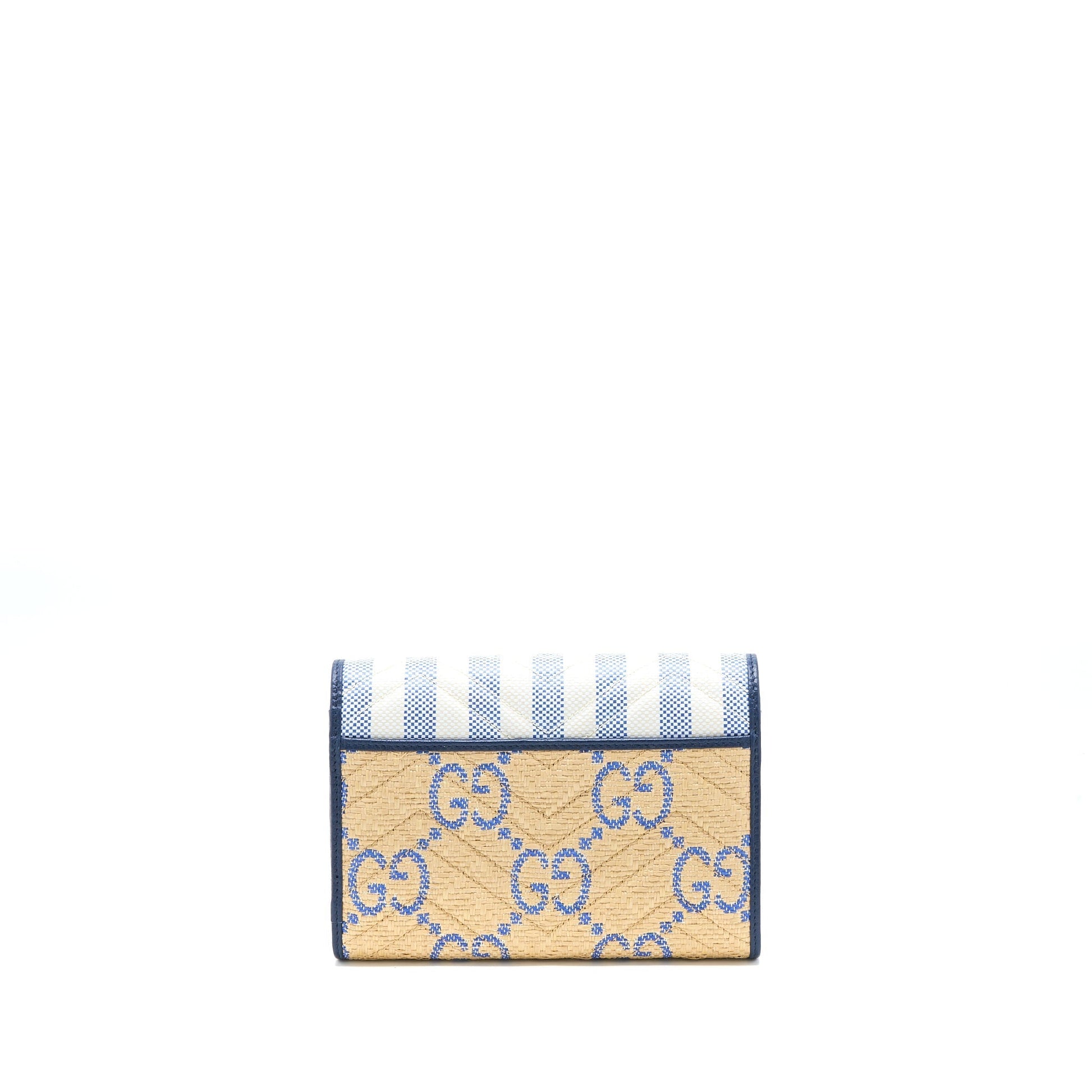 Gucci Marmont Flap Bag Multicolour Brushed Raffia Matelasse Travel Bag