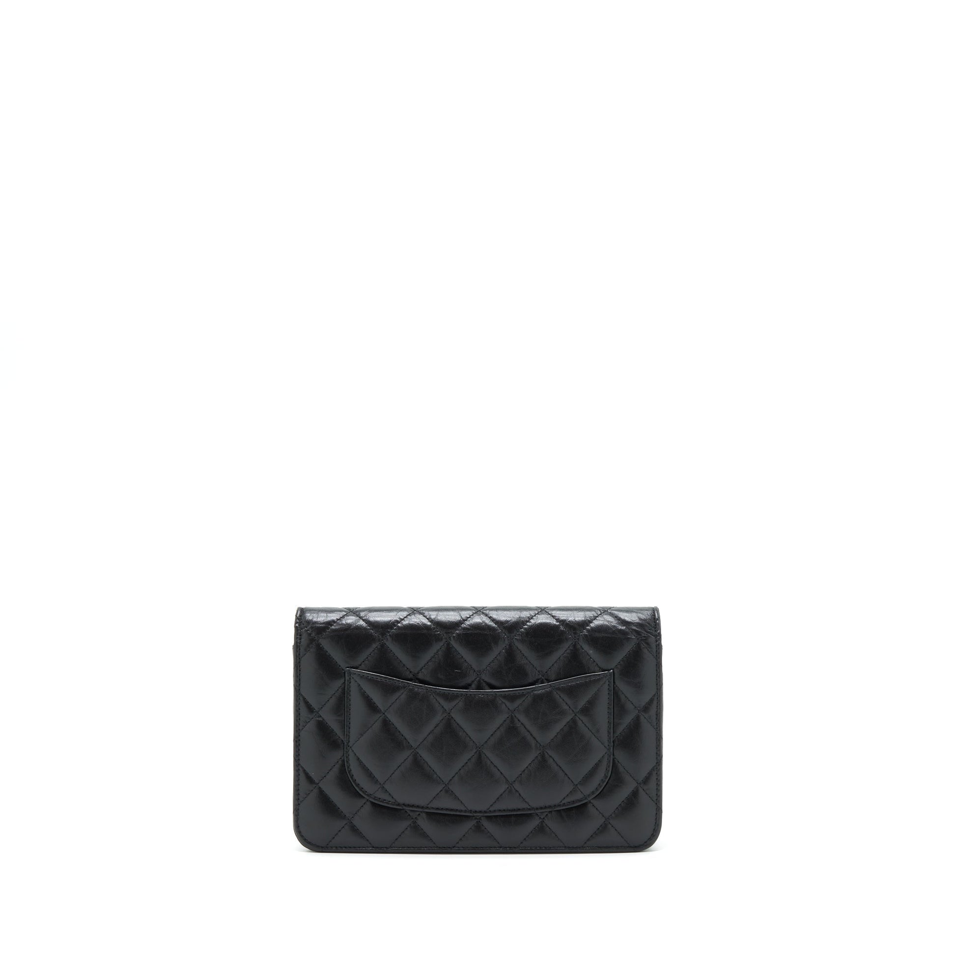 Chanel Reissue On Aged Calfskin Hardware Black Wallet Case